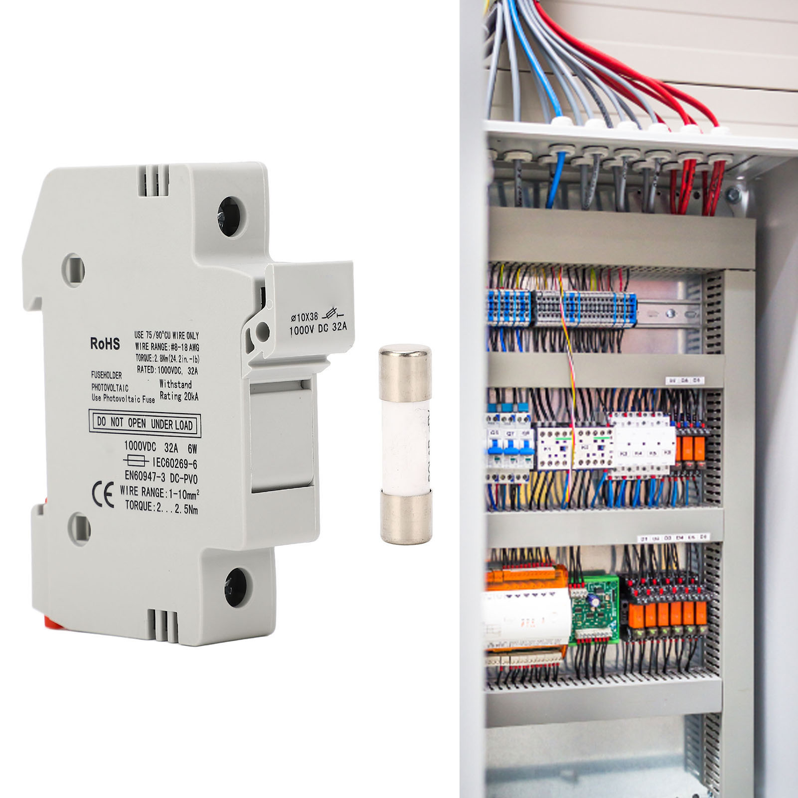 Gypv-32 1p 32a 1000v Dc Sicherung + Gypv-1038 1000v Dc 15a Photovoltaik-sicherung