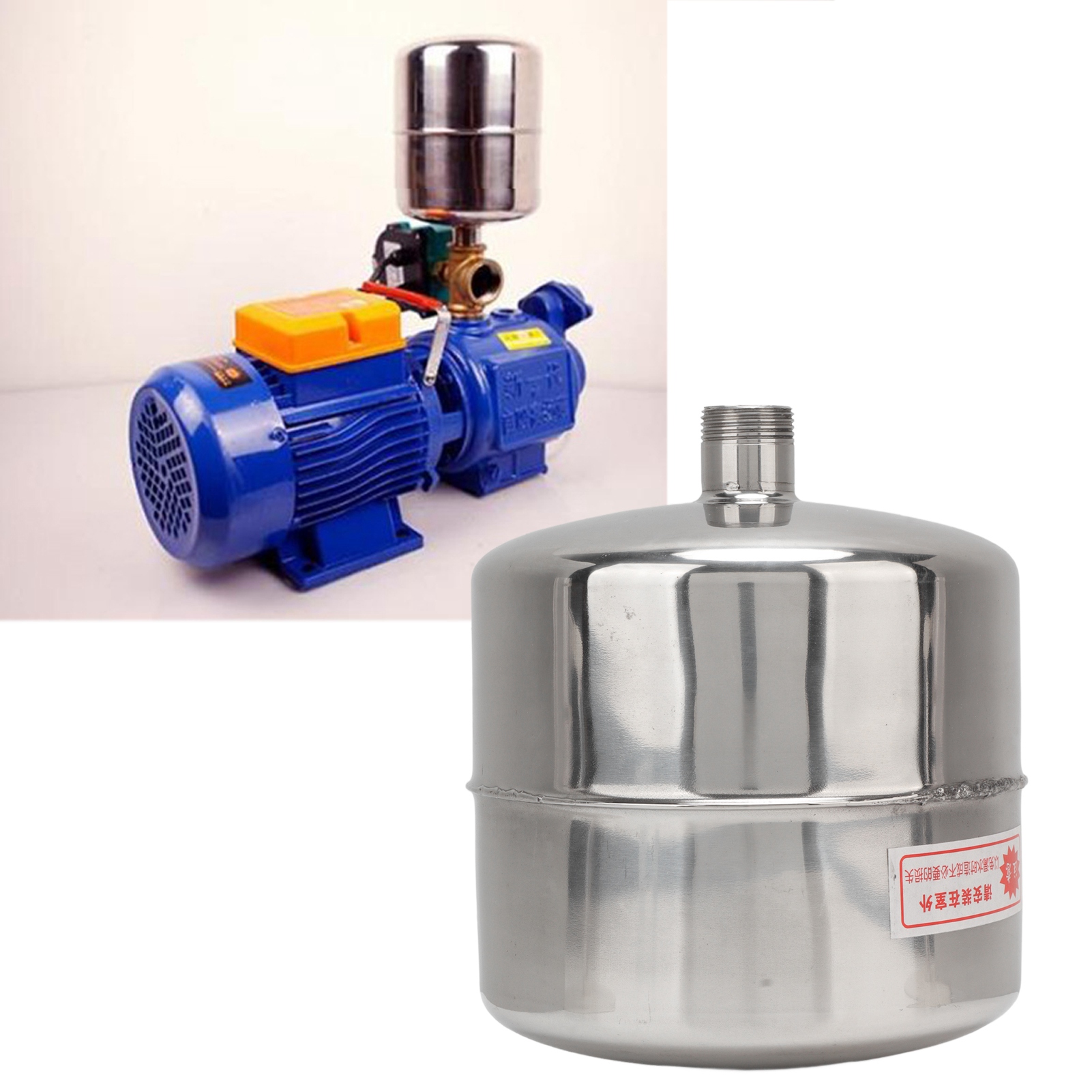 Selbstansaugende Druckerhöhungspumpe Für Den Hausgebrauch, Edelstahl-wasserpumpe, Zubehör Für Druckschalter, 4-liter-edelstahl-druckbehälter