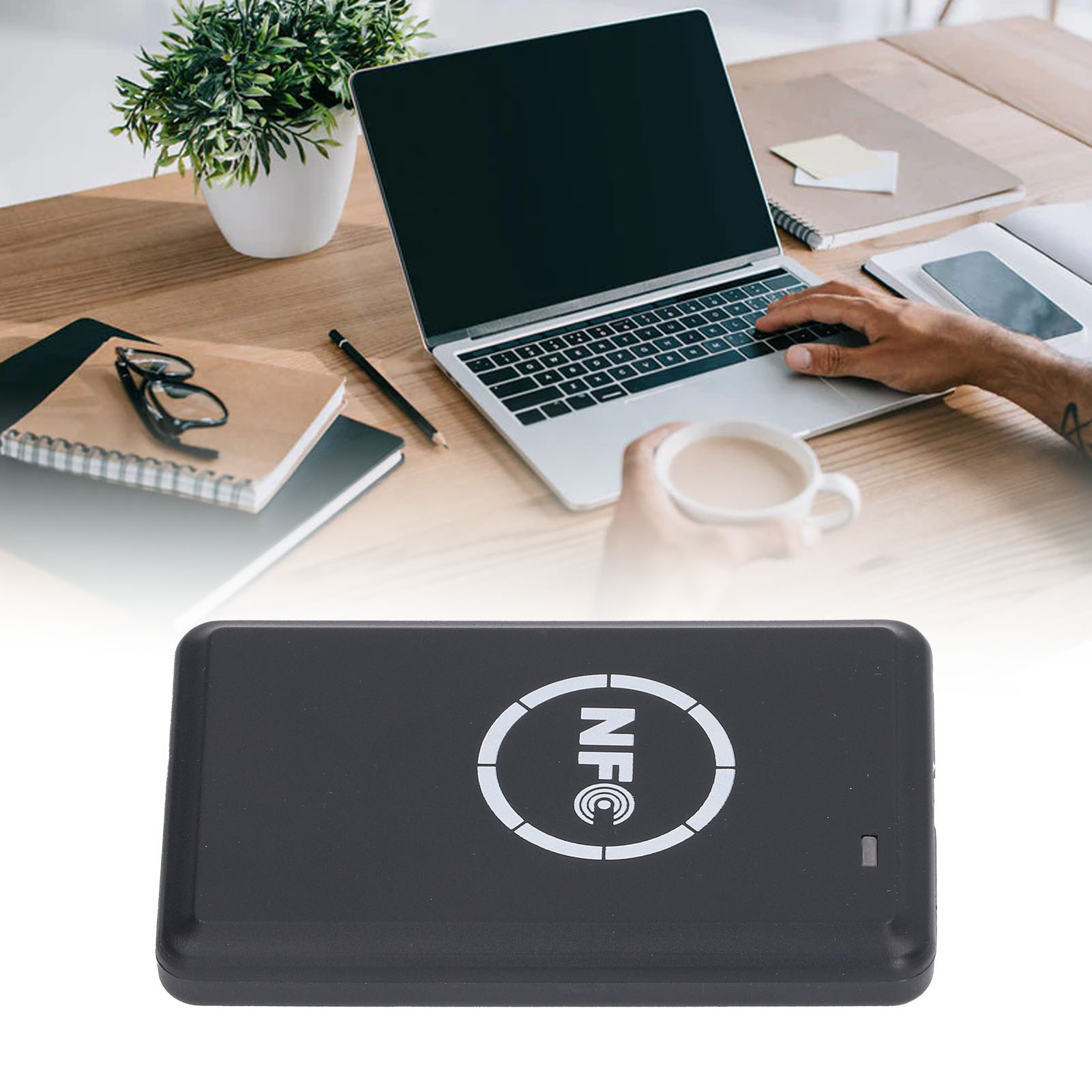 Nfc-lesegerät/schreiber, Ic/id-zugangskartenleser/schreiber, Vollständig Verschlüsselter Aufzugsschlüssel-duplikator + 5 T5577-karten + 5 Uid-clips + Usb-datenkabel