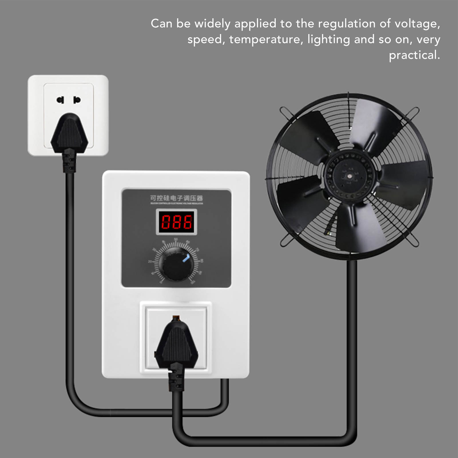 Elektronischer Spannungsregler Scr 2000 W, Ac 110240 V, Europäischer Standard.
