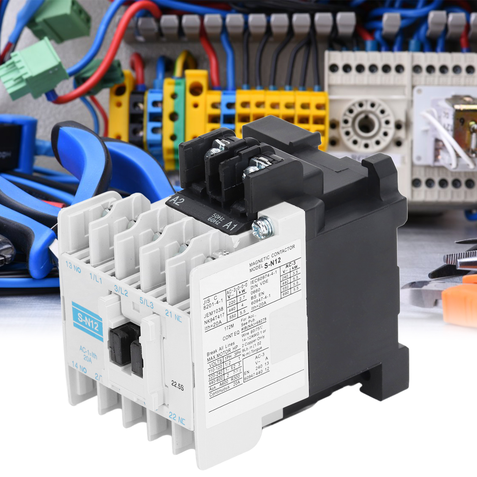 Dreipoliger Magnetschütz S-n12 20 A 220 V