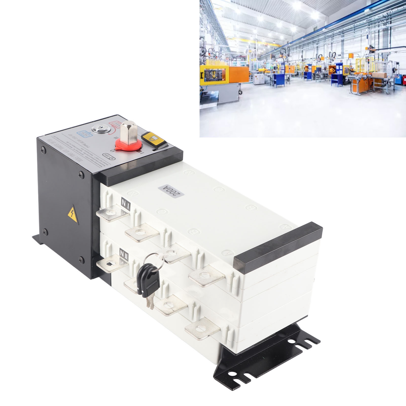 Ac400v-generatoraggregat Mit Doppeltem Automatischem Umschalter, Intelligenter Trennung Auf Pc-ebene, Zwei Eingängen Und Einem Ausgang, Ats200a-feuerlöschanlage.