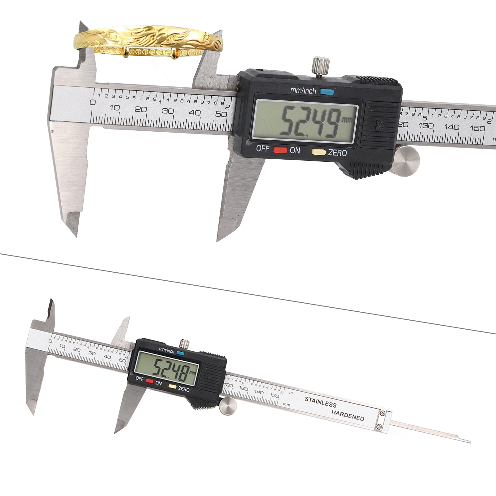 Digitaler Elektronischer Messschieber Aus Edelstahl, Hochpräziser Messschieber 0-150 Mm
