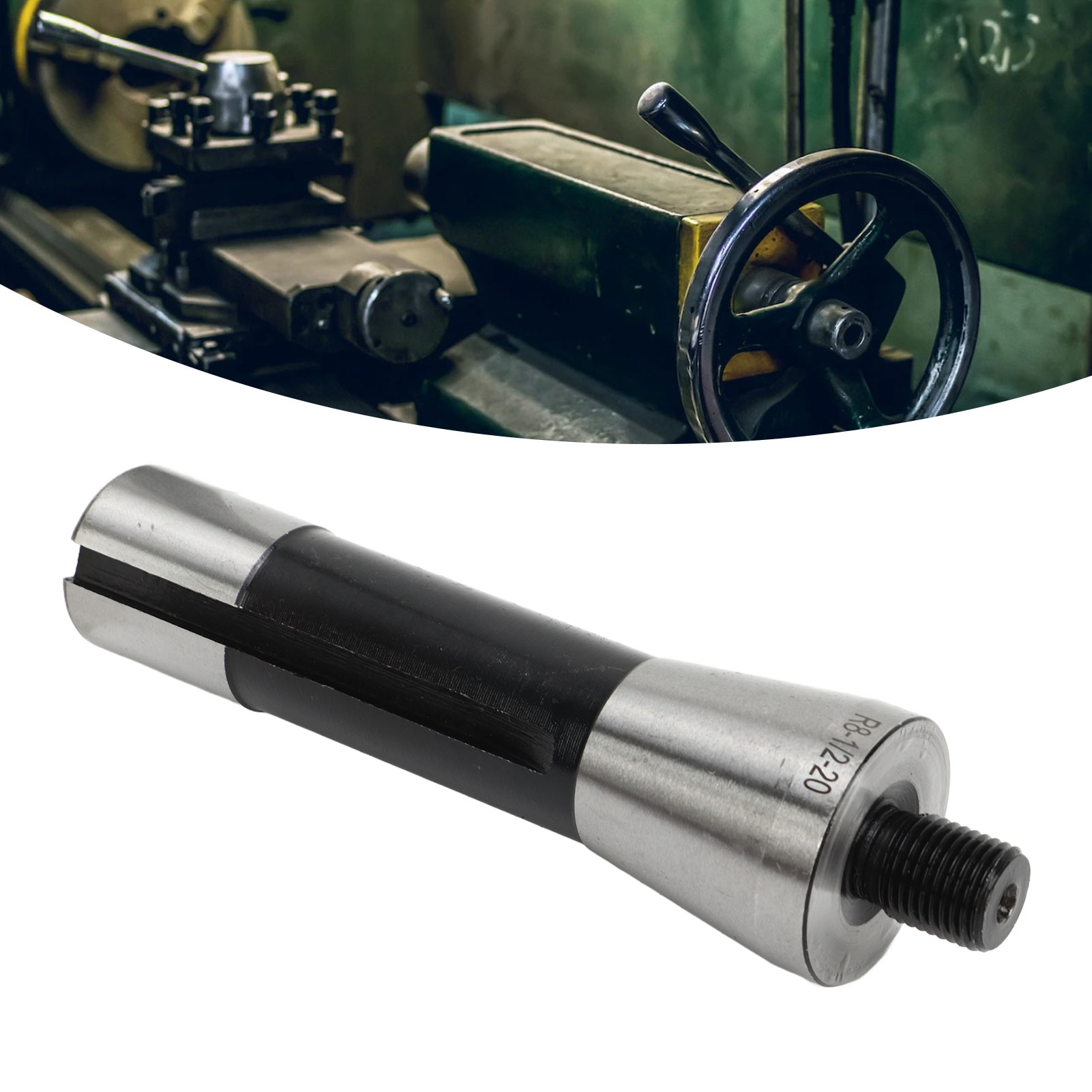 Gehärteter Drehmeißel-montageadapter, R8-schaft Auf 1/2"-20-gewinde, Ausdrehstange, Pleuelstange