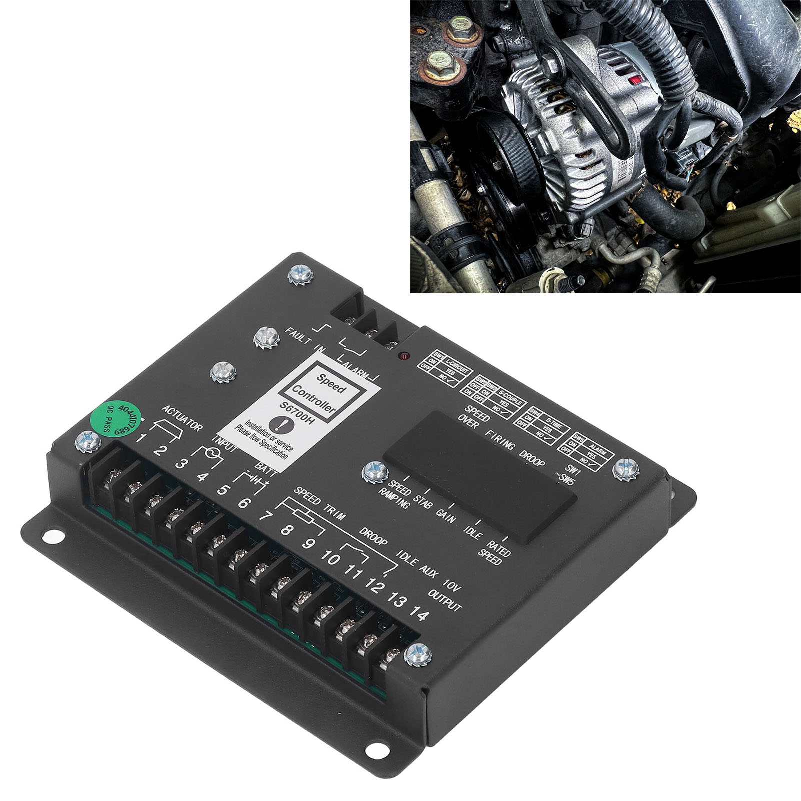 Elektronischer Drehzahlregler Für Dieselgenerator S6700h, Drehzahlreglermodul, Drehzahlregler-bedienfeld, 24 V Dc