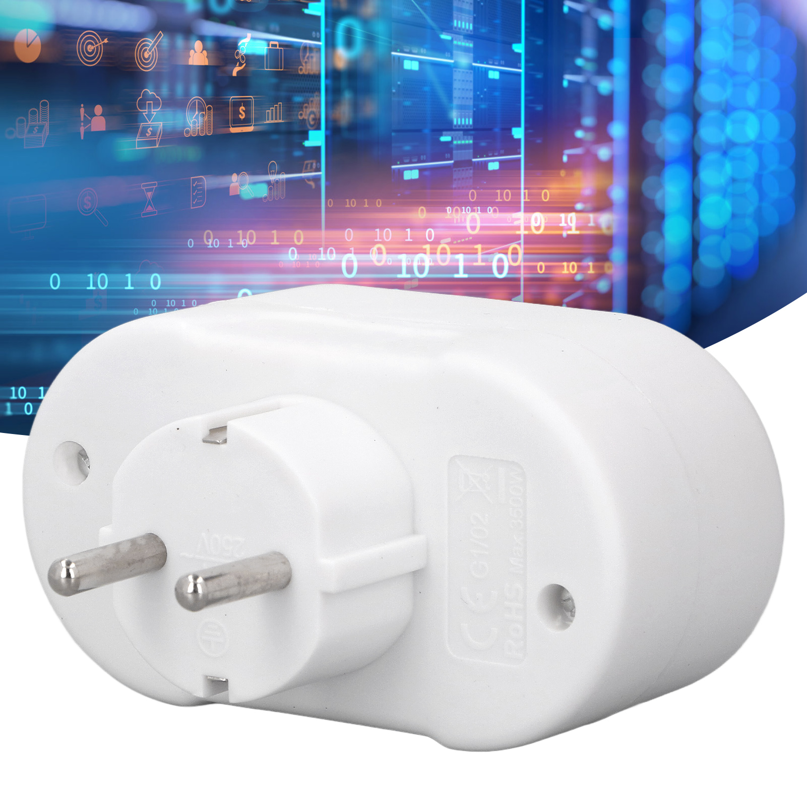 16a 250v Netzteil Nach Europäischem Standard, Wasserdichter Zweipoliger Europäischer Stecker Zur Aufputzmontage.
