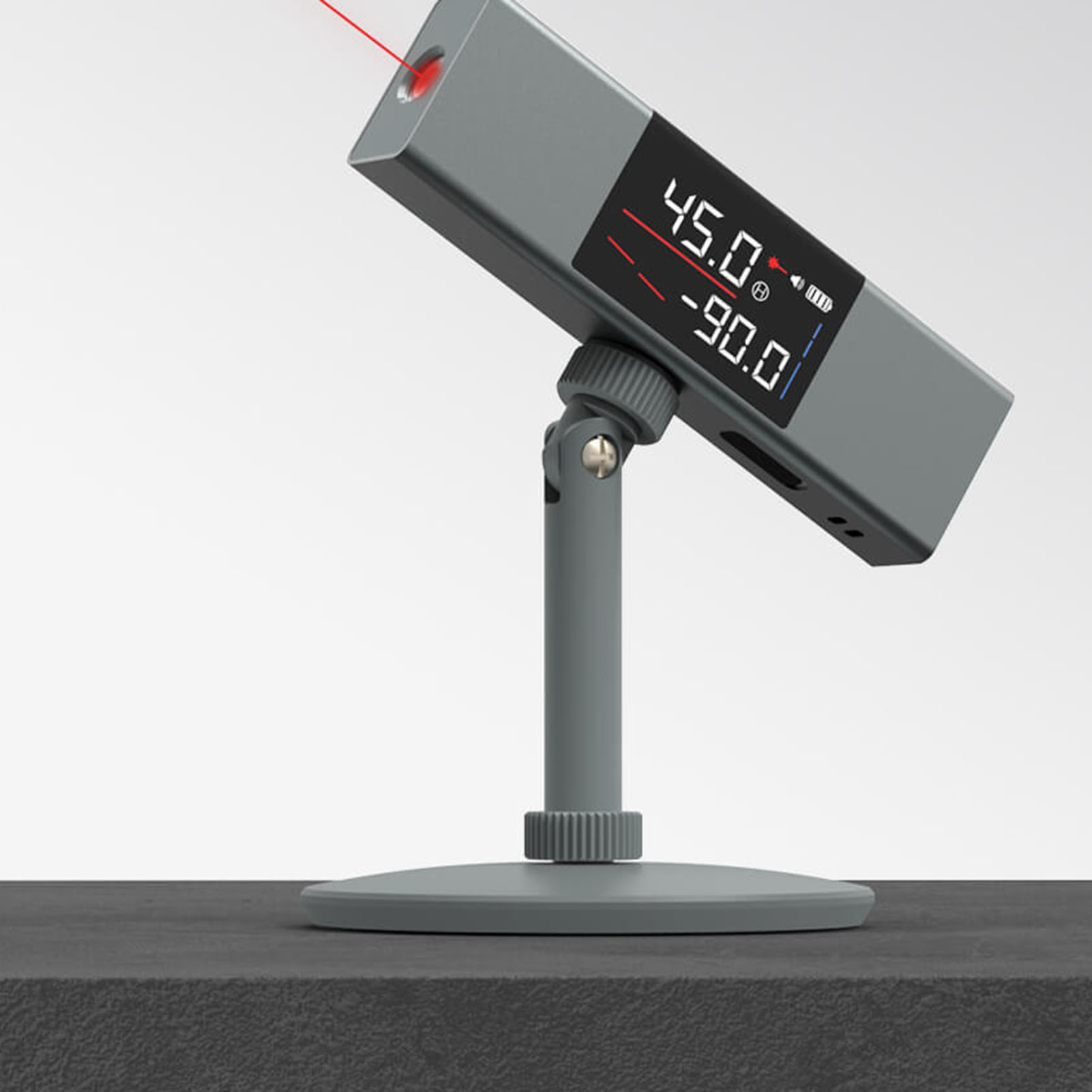 Duke Li1 Laser-winkelmesser, Mini-winkelmesser Für Unterwegs Mit Hochpräziser Led-anzeige (englische Version): Winkelmesser Ohne Ständer
