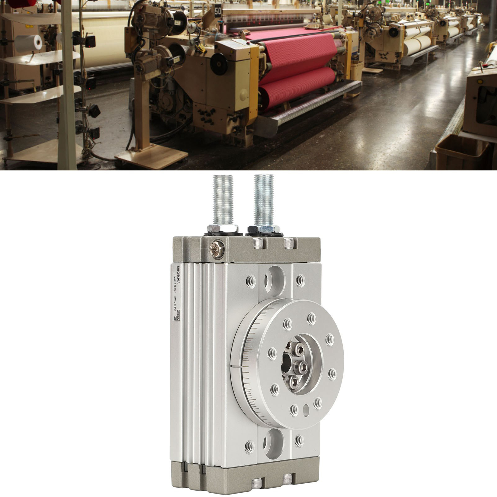 Oszillierender Drehzylinder, Pneumatischer Drehzylinder, Einstellbar Von 0 Bis 190° Msqb-20a