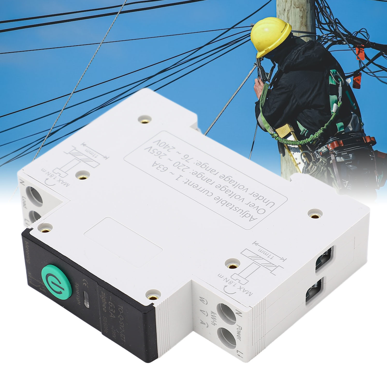 Tongous Neuer Intelligenter Zigbee-leistungsschalter Im Graffiti-stil, 90 V–240 V