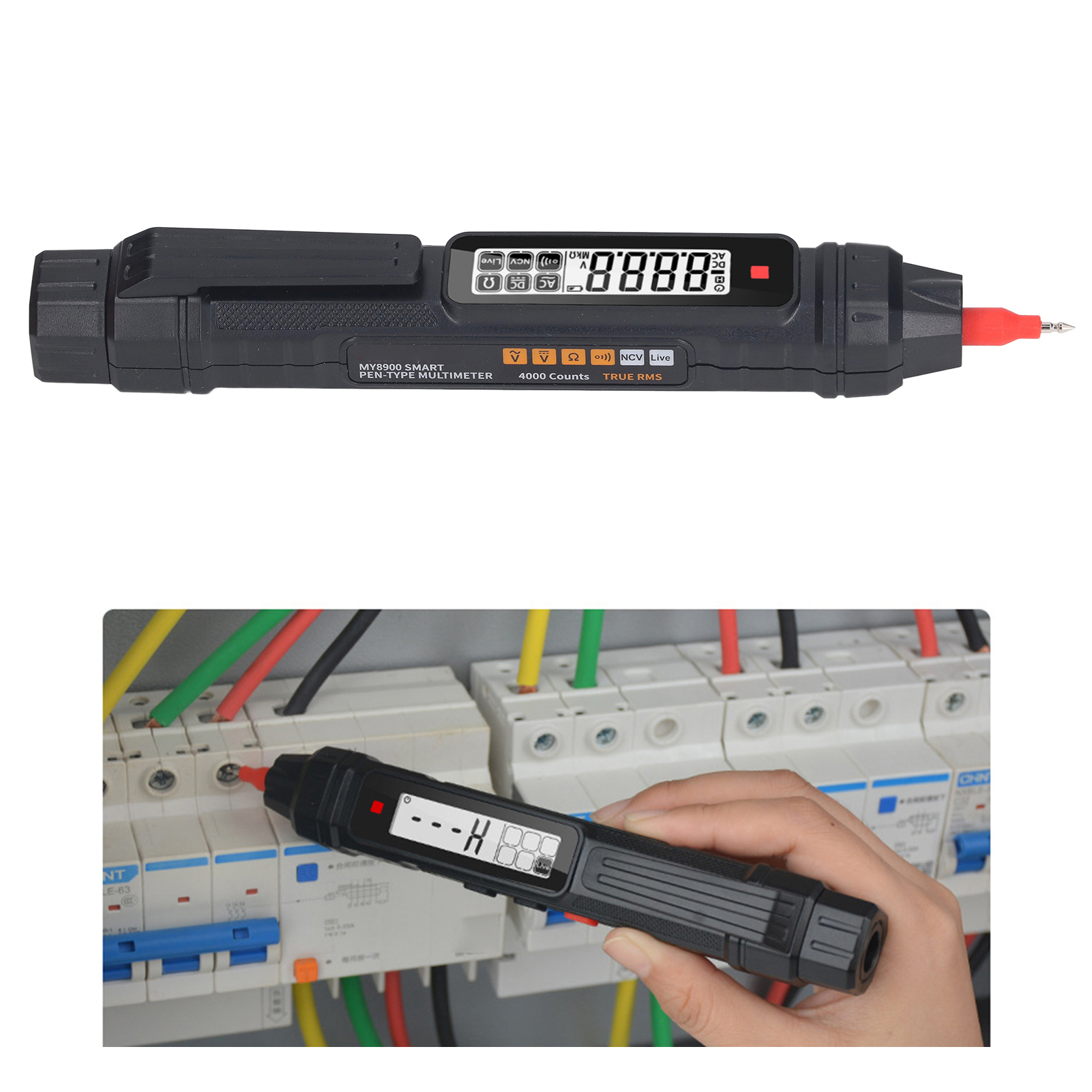 My8900 Digitales Voltmeter Für Elektrikerreparaturen, Hochpräzises Stift-multimeter, Vollautomatisches Stift-multimeter