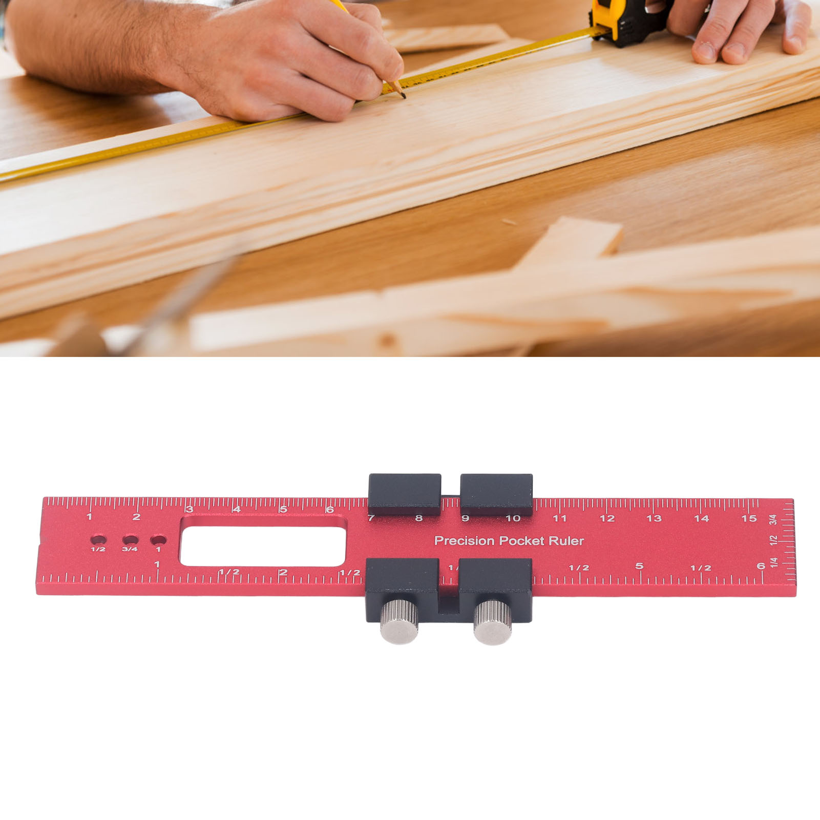 160 Mm Winkelmesser Aus Aluminiumlegierung Für Holzbearbeitung, Heimwerker-mess- Und Positionierungswerkzeug
