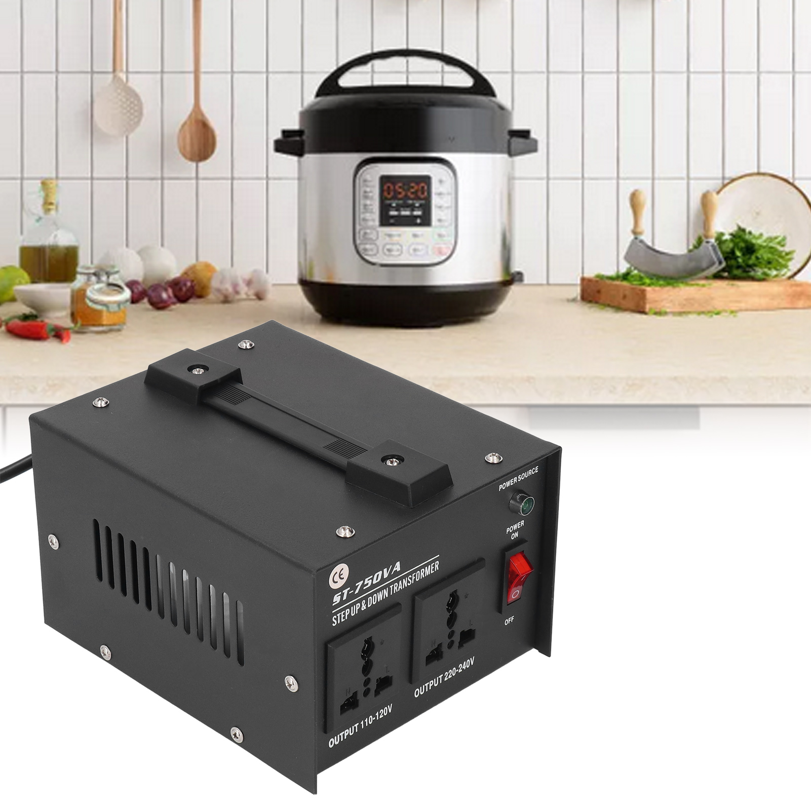 Leistungstransformator St-750va: Aufwärtstransformator 110 V Auf 220 V, Abwärtstransformator 220 V Auf 110 V, Europäischer Standardstecker 110–120 V/220–240 V