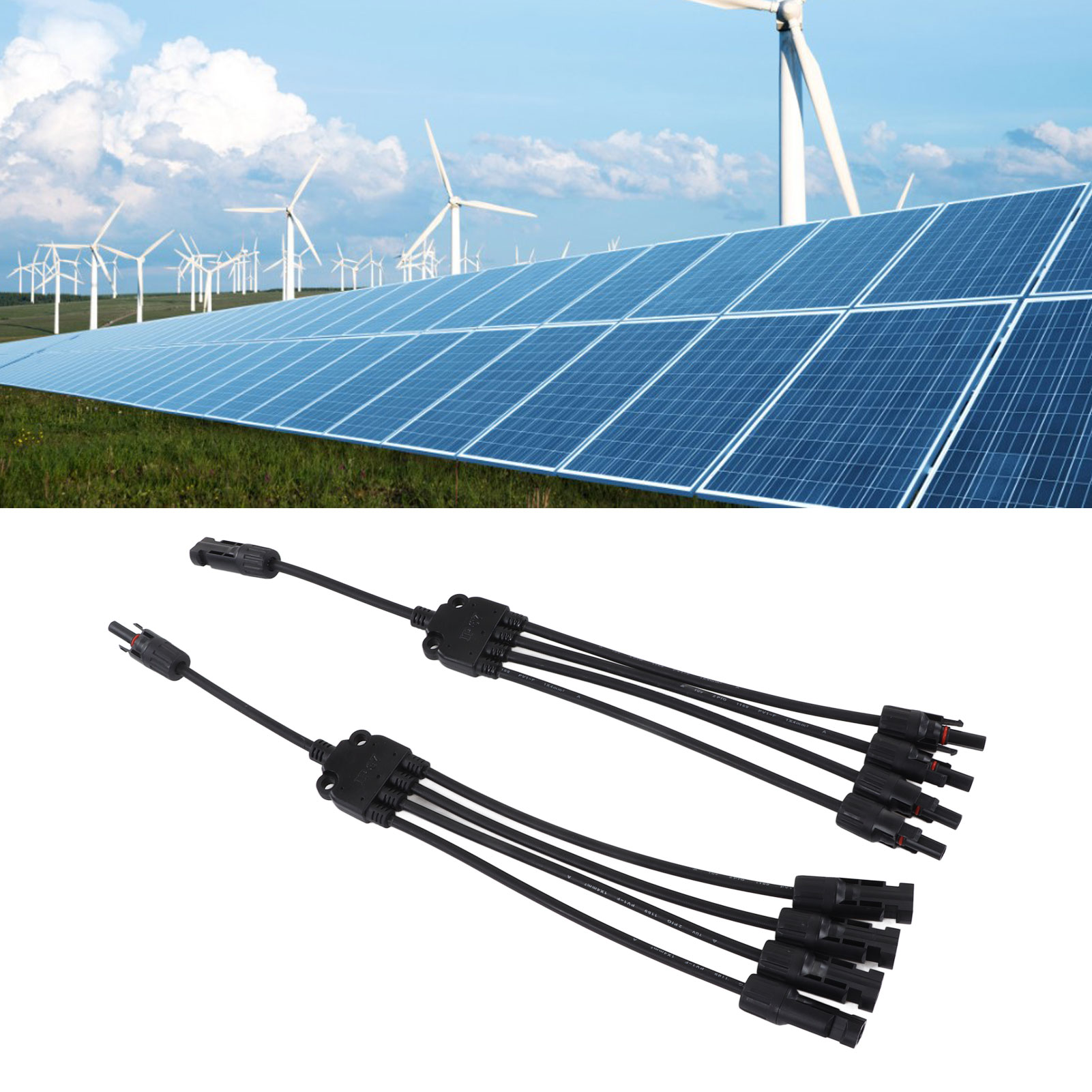 Ip67-photovoltaikstecker, 1000-v-y-förmiger Solarstecker, Extra Langer Parallelstecker Für Solarmodule, Mc4-y5-solarkabel-werkzeugset