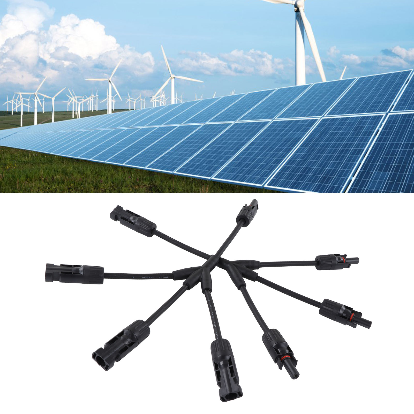 Ip67-photovoltaikstecker, 1000-v-y-förmiger Solarstecker, Extra Langer Parallelstecker Für Solarmodule, Mc4-y4-solarkabel-werkzeugset