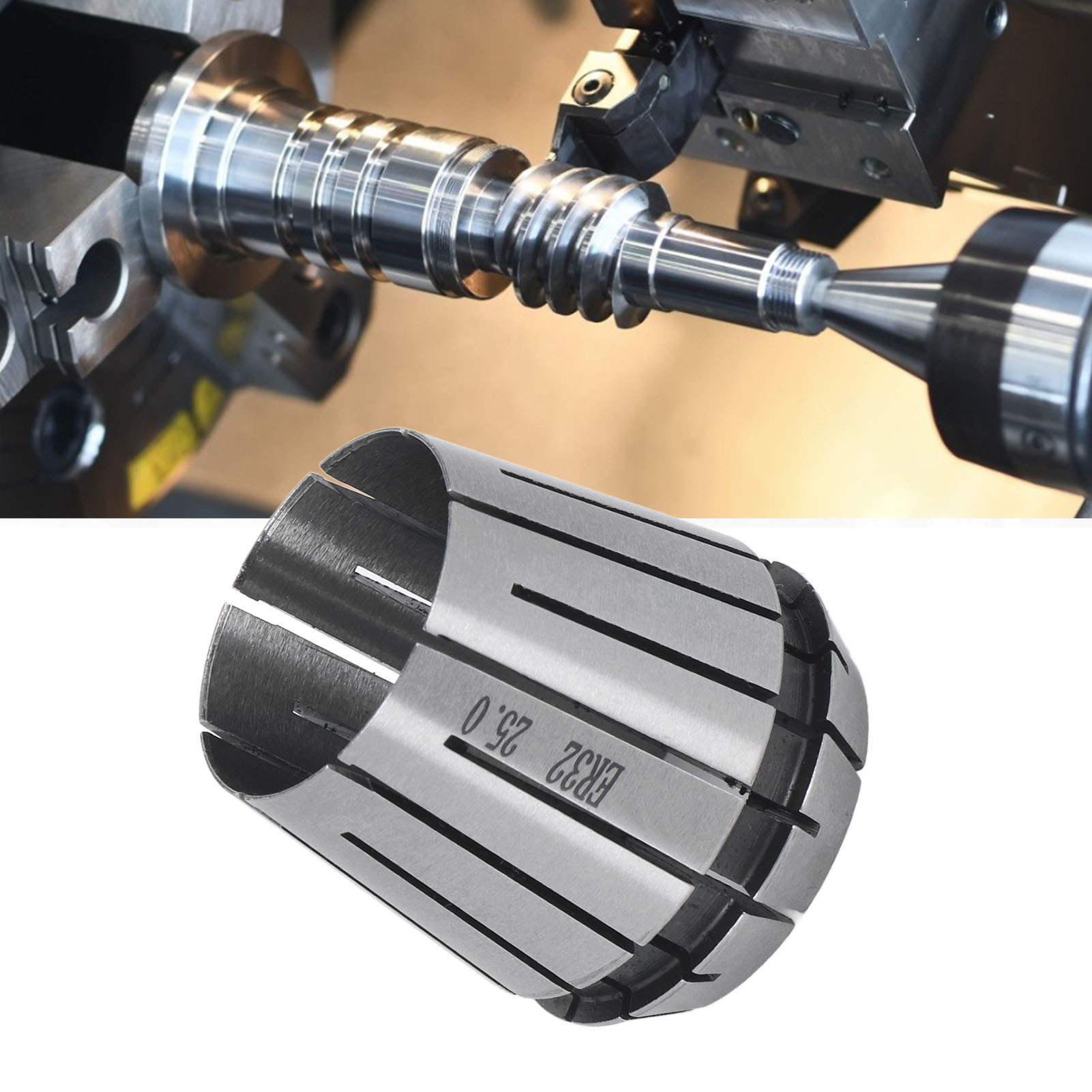 Er32-federspannfutter Für Drehmaschinen, Elastische Spannzange Für Holzbearbeitung, Federspannfutter Für Fräser, D=25 Mm