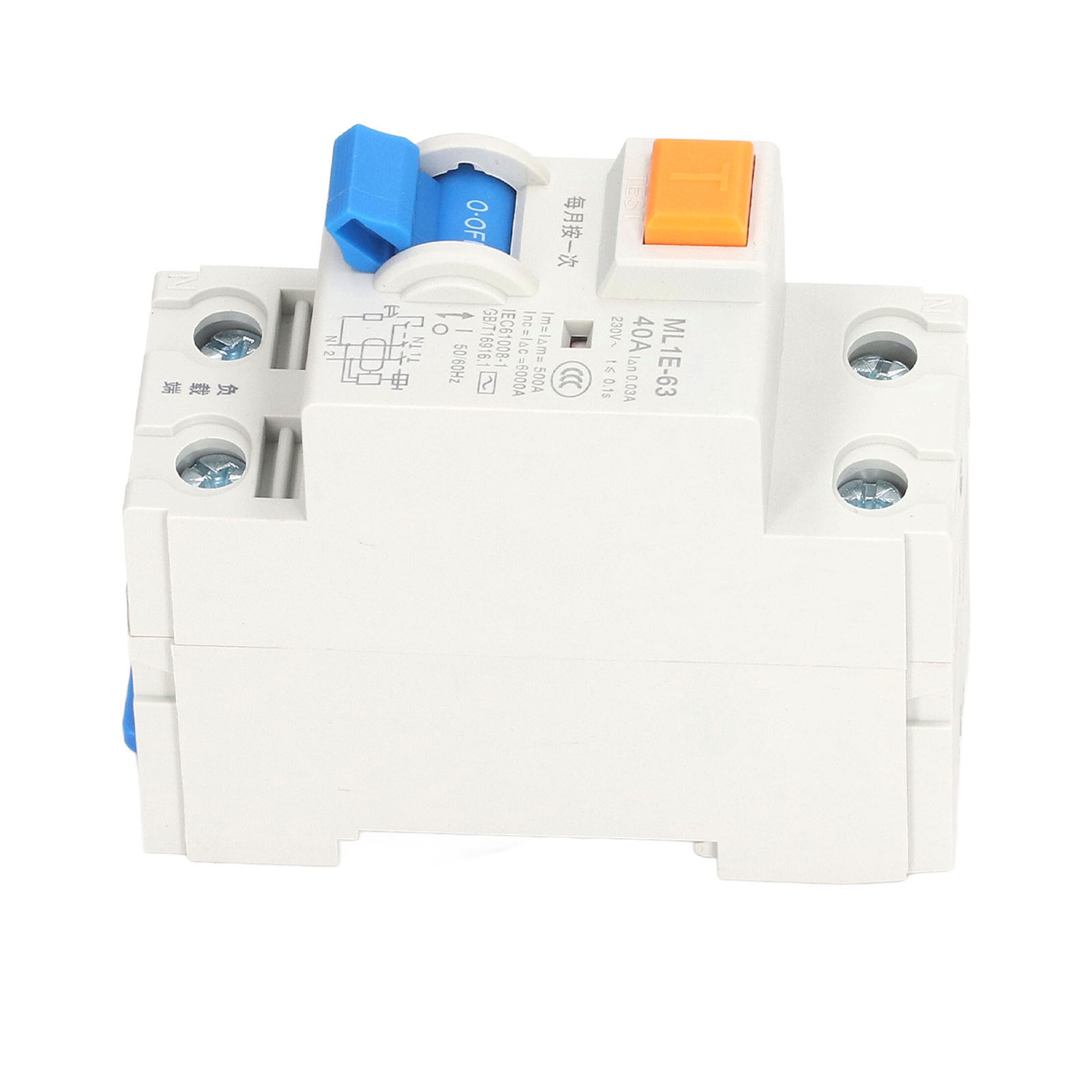 Berm® Ml1e-63 1p+n 40a 230v Miniatur-fehlerstromschutzschalter