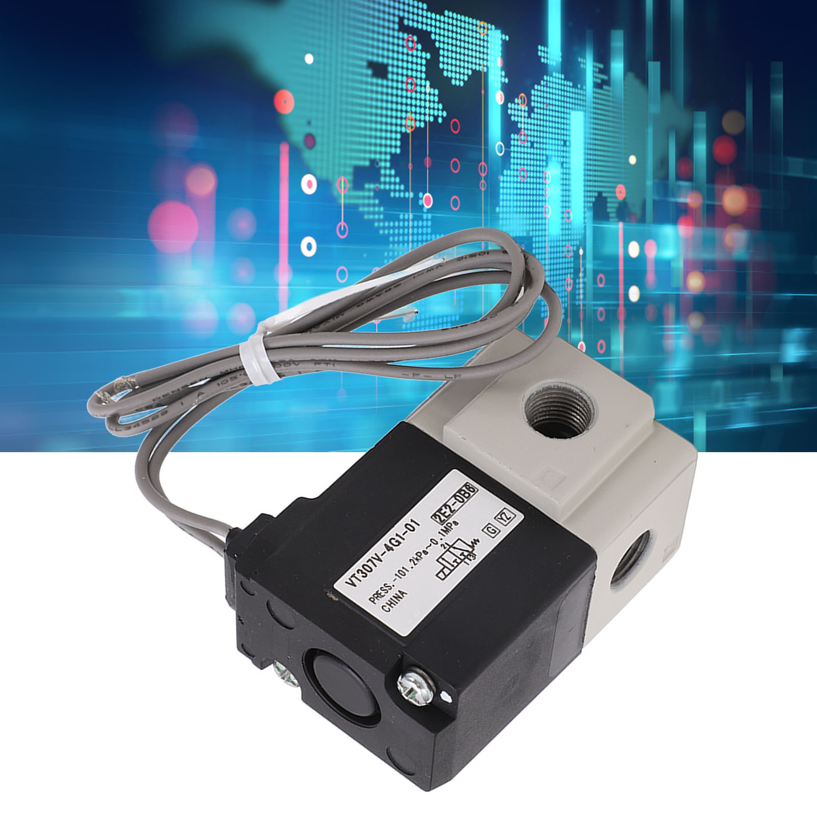 Vakuum-magnetventil Typ Smc Vt307v-4g1-01, Zwei-wege-hochfrequenz-pneumatik-magnetventil, Ein-/auslassdurchmesser G1/8