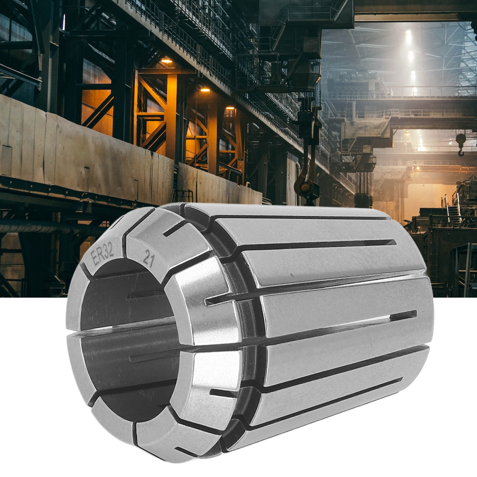 Flexibles Spannfutter Für Federbelastete Fräser, Drehwerkzeughalter Mit Feststellbacken, 21 Mm Durchmesser