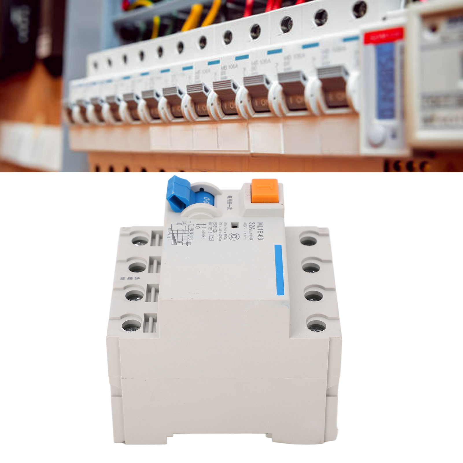 Berm® Ml1e-63 3p+n 32a 400v Miniatur-fehlerstromschutzschalter