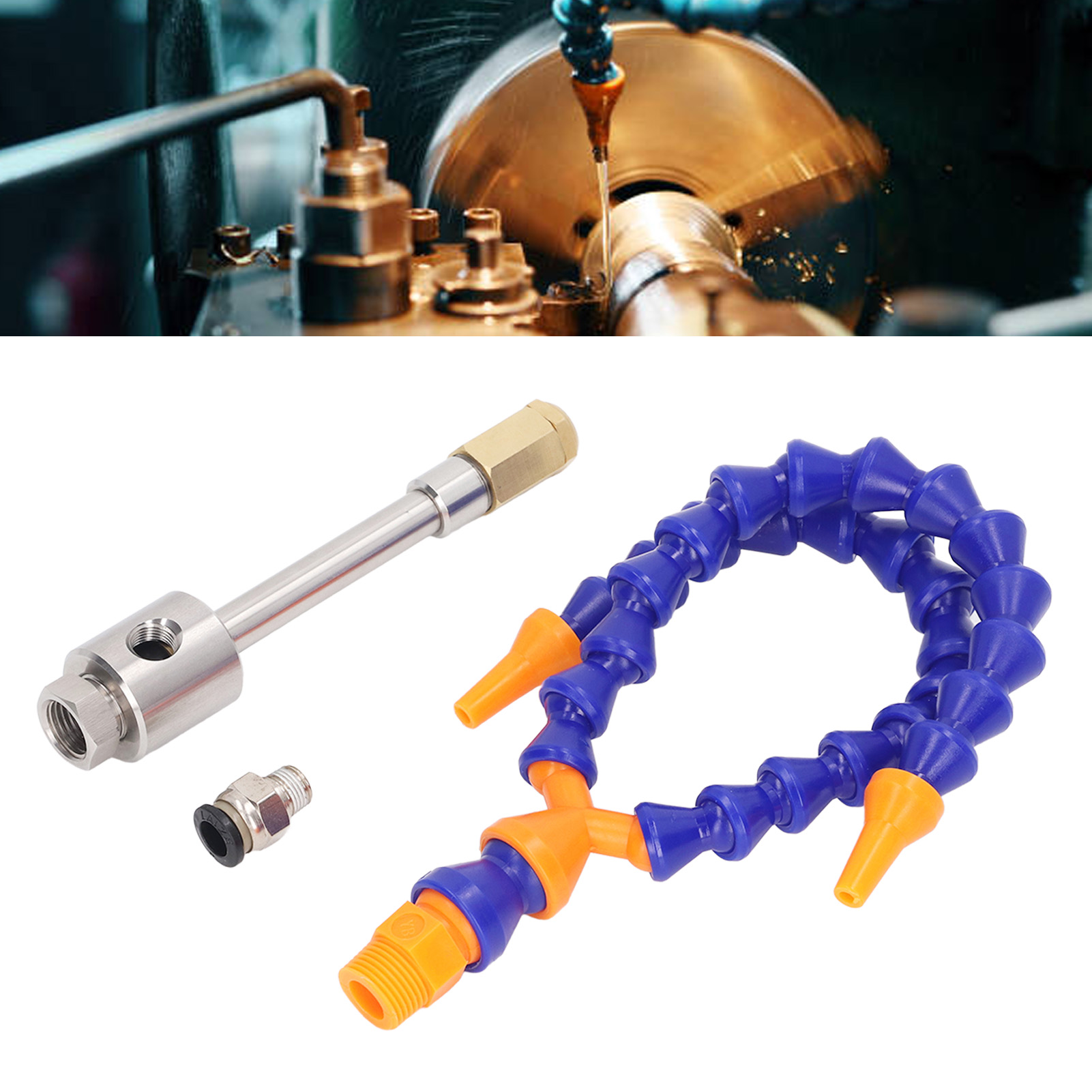 3-teiliges Universelles Doppelkopf-luftkühler-set Mit Miniatur-edelstahl-vortexrohrkühler 08