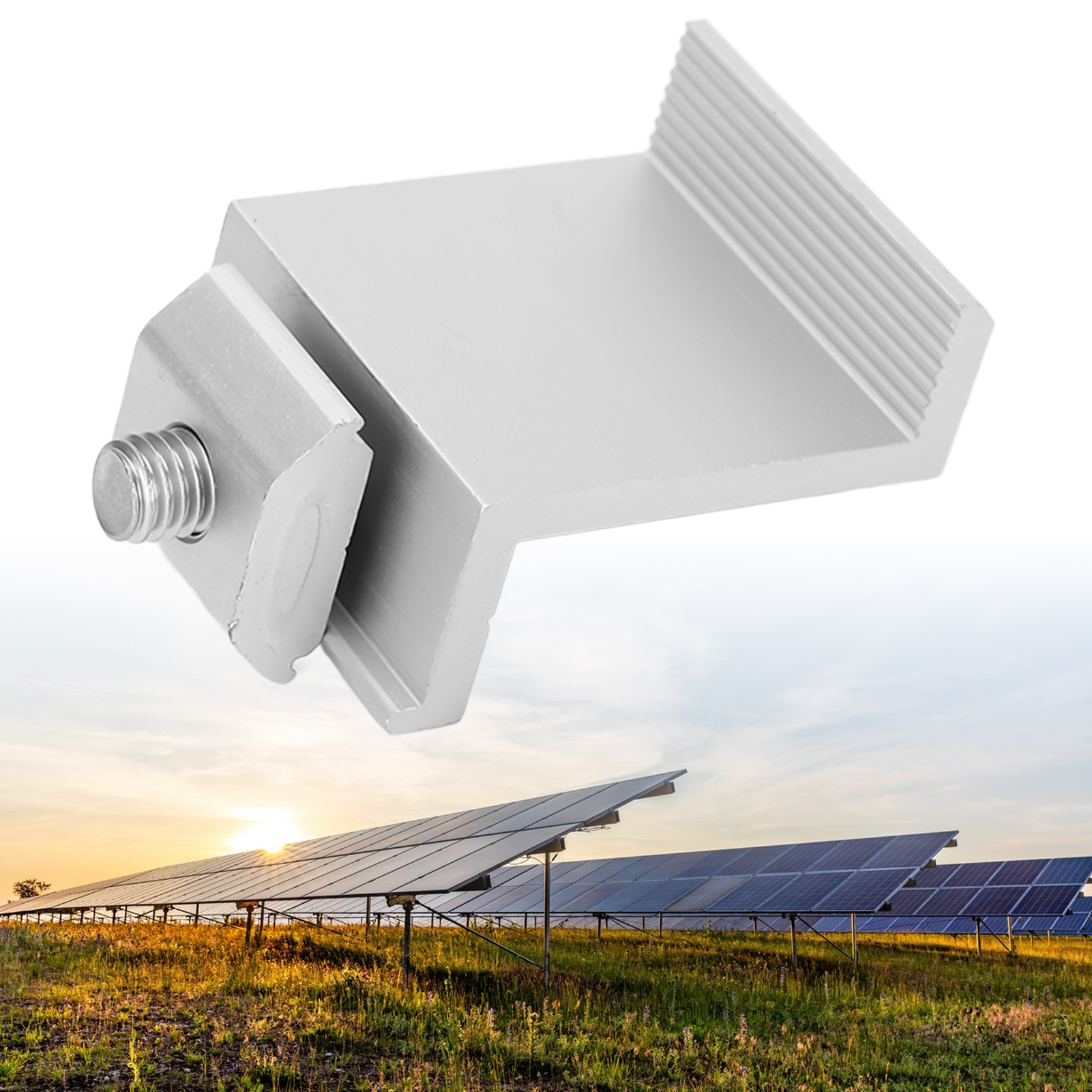Montage Des Seitlichen Druckblocks Der Solaren Photovoltaik-halterung