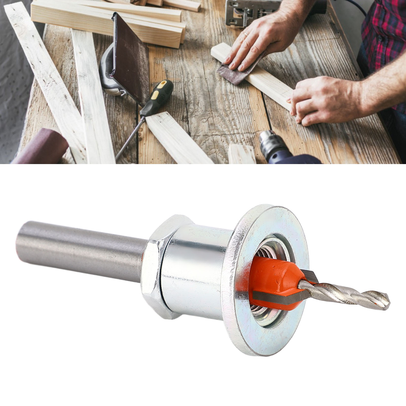Senkbohrlochbegrenzer 3,2 X 10 Mm Mit Einstellbarem Anschlag, Verhindert Das Eindringen In Das Bohrloch Und Gewährleistet Eine Hohe Bohrleistung.