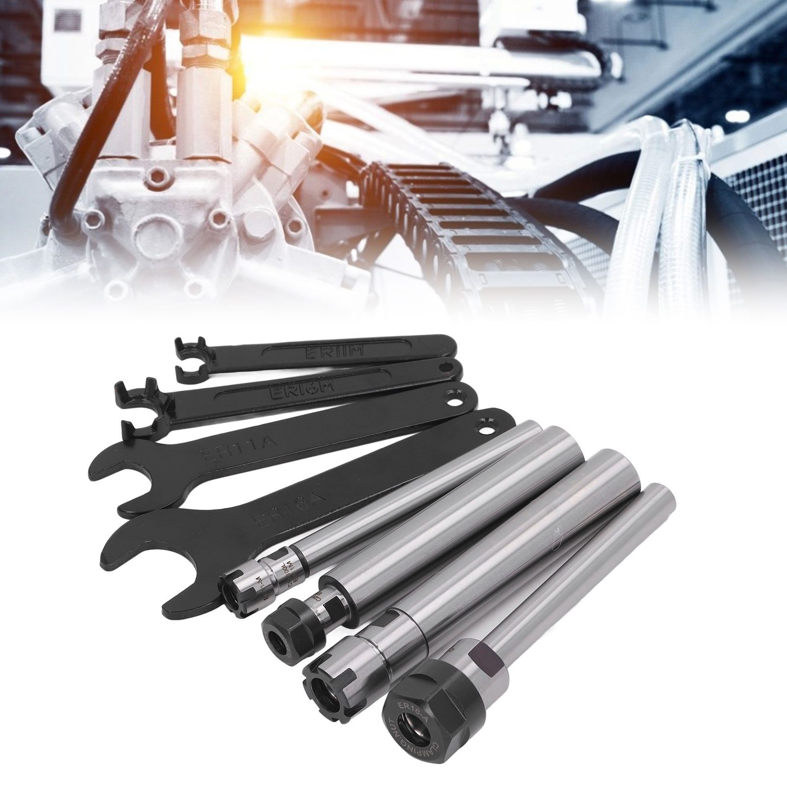 Gerade Schaftverlängerungsstange Für C12/c20 Cnc-graviermaschine, Er-geradschaft-werkzeughalter-baugruppe
