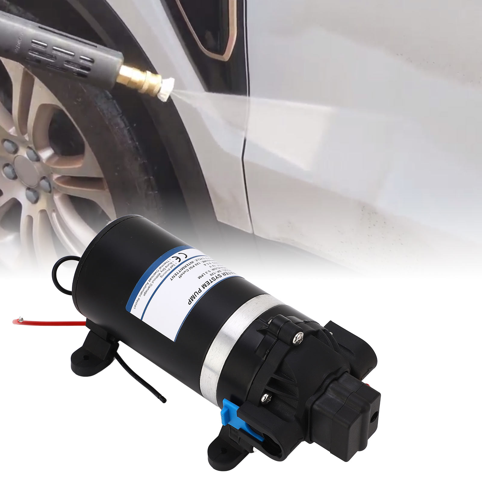Dp-120 Dc12v Tragbare Miniatur-hochdruck-membranpumpe (8,3 Bar, 20 Gph) - Wasserdruckerhöhungspumpe