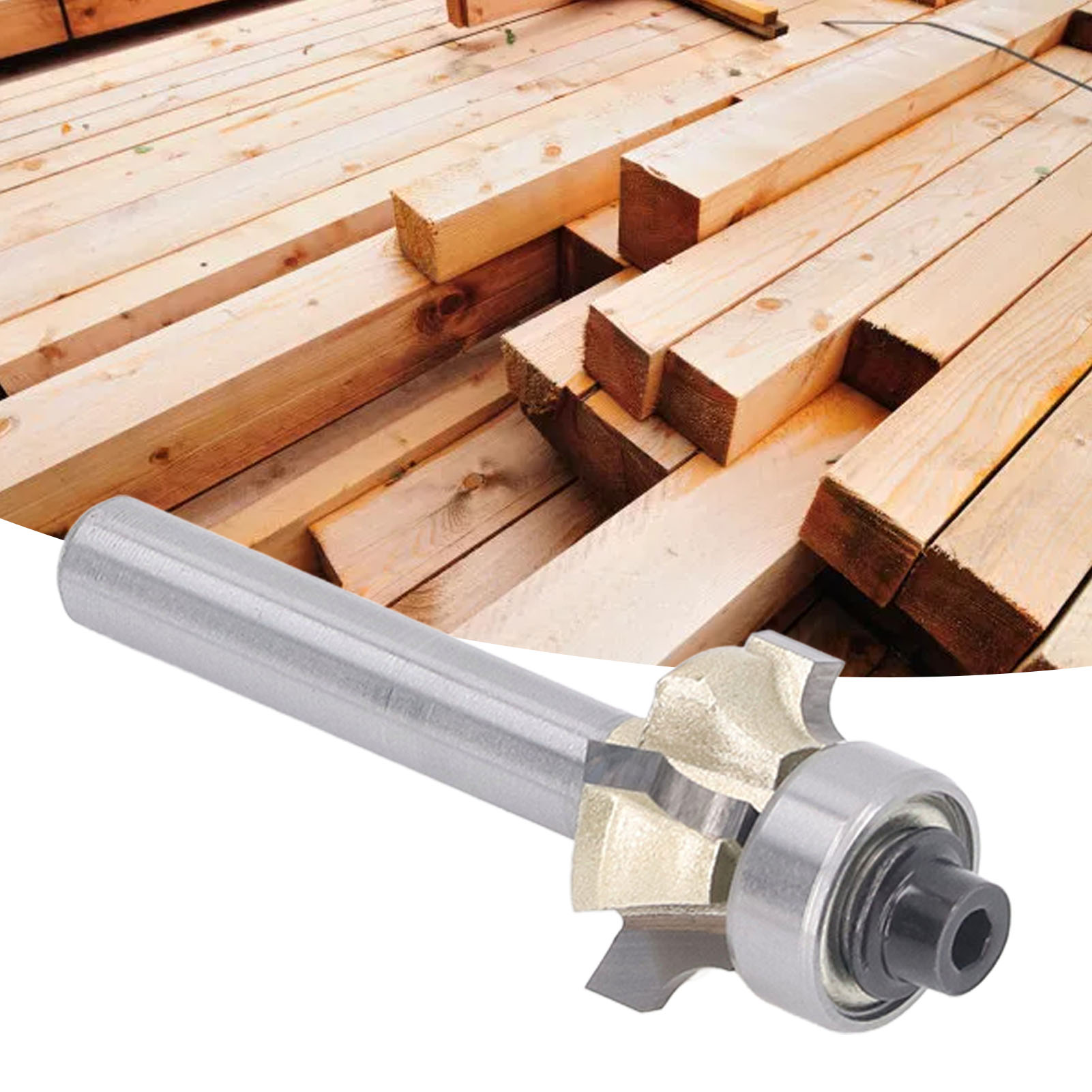 Wendbares Vier-nut-abrundmesser Mit 1/4"-griff, Professionelles Werkzeug Zum Kantenfeinern Und Abrunden Für Die Holzbearbeitung (1/4r319).