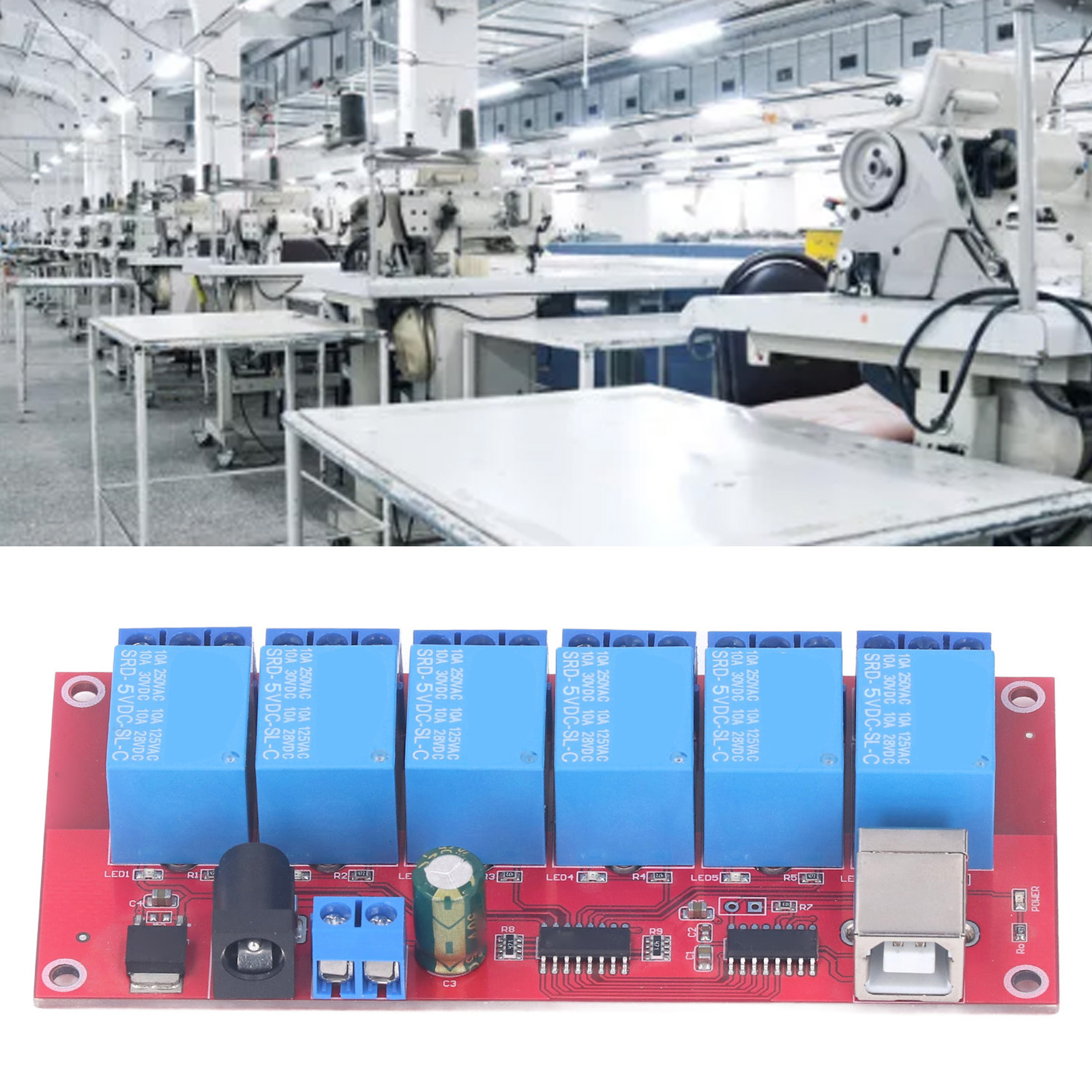 Treiberloses 6-kanal-hid-usb-relaismodul, 5v-computersteuerplatine