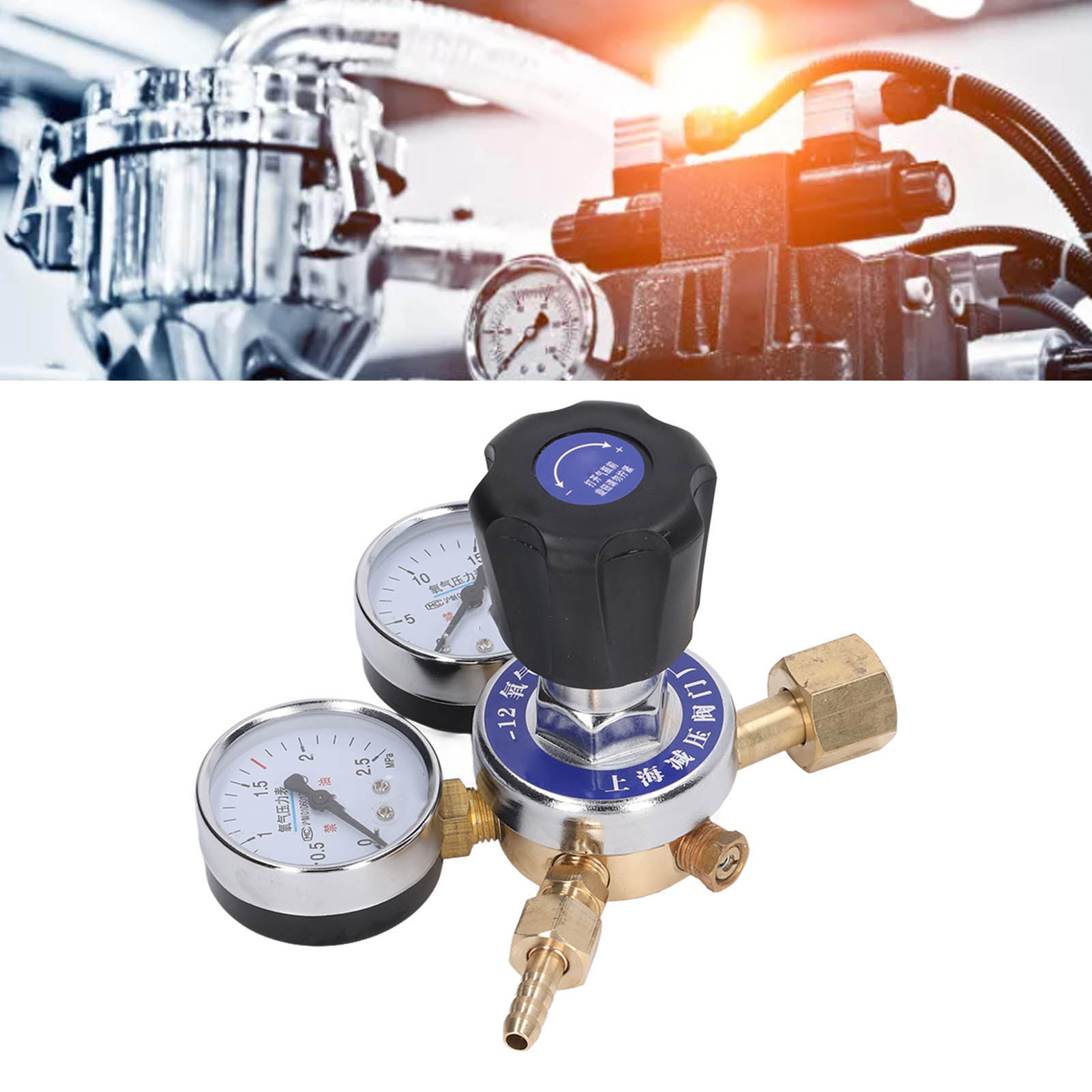 Manometer Yqy-12, 2,5-mpa-gasflaschenregler, Sauerstoffflaschenregler