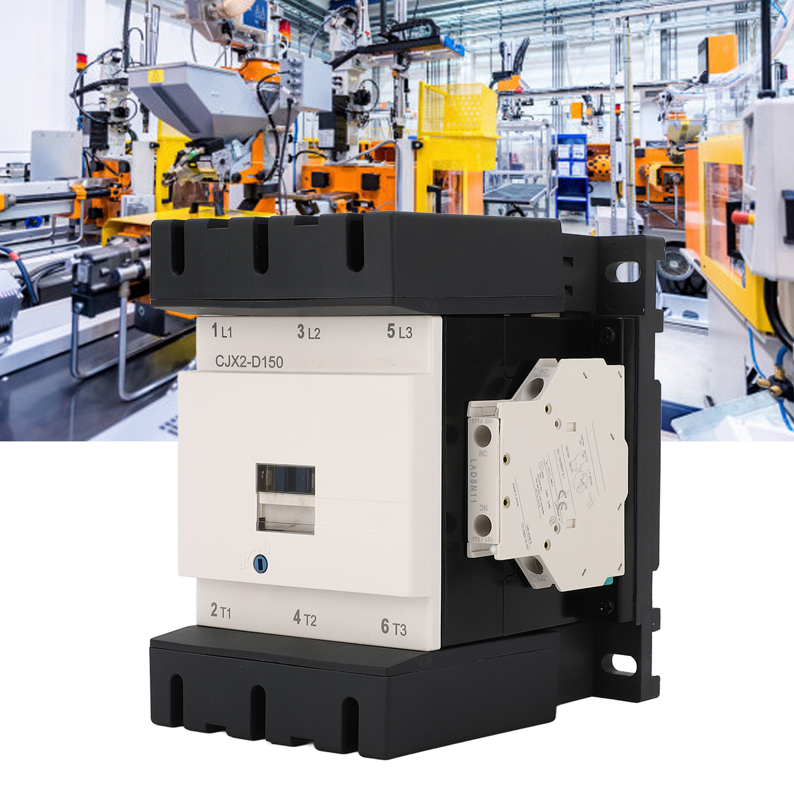 Dreiphasenschütz Cjx2-d150 Ac380v 150 A 1 Öffner 1 Schließer 50/60 Hz