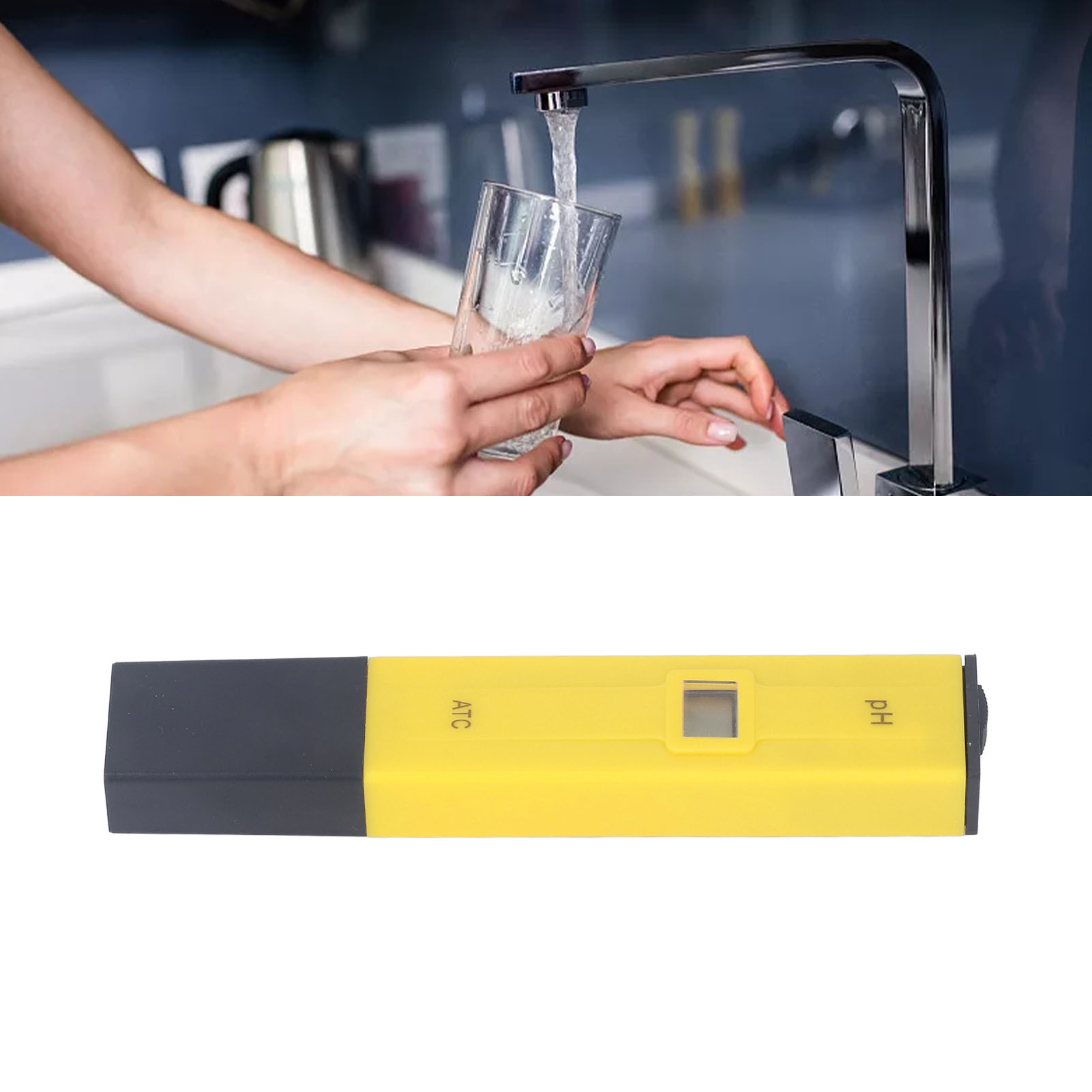Tragbares Ph-meter Mit Ph-messstift Und Ph-teststift Zur Bestimmung Von Säure Und Alkalität.