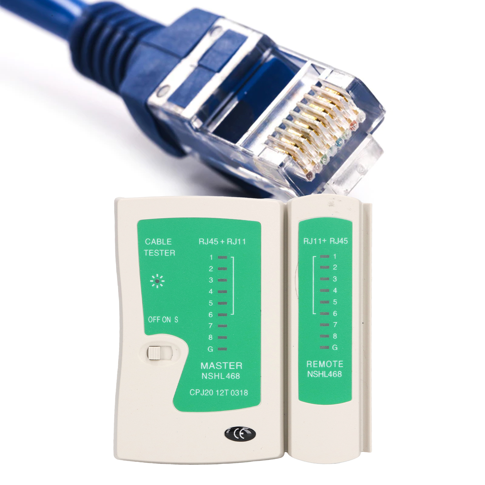 Rj11+rj45 Multifunktions-netzwerkkabeltester