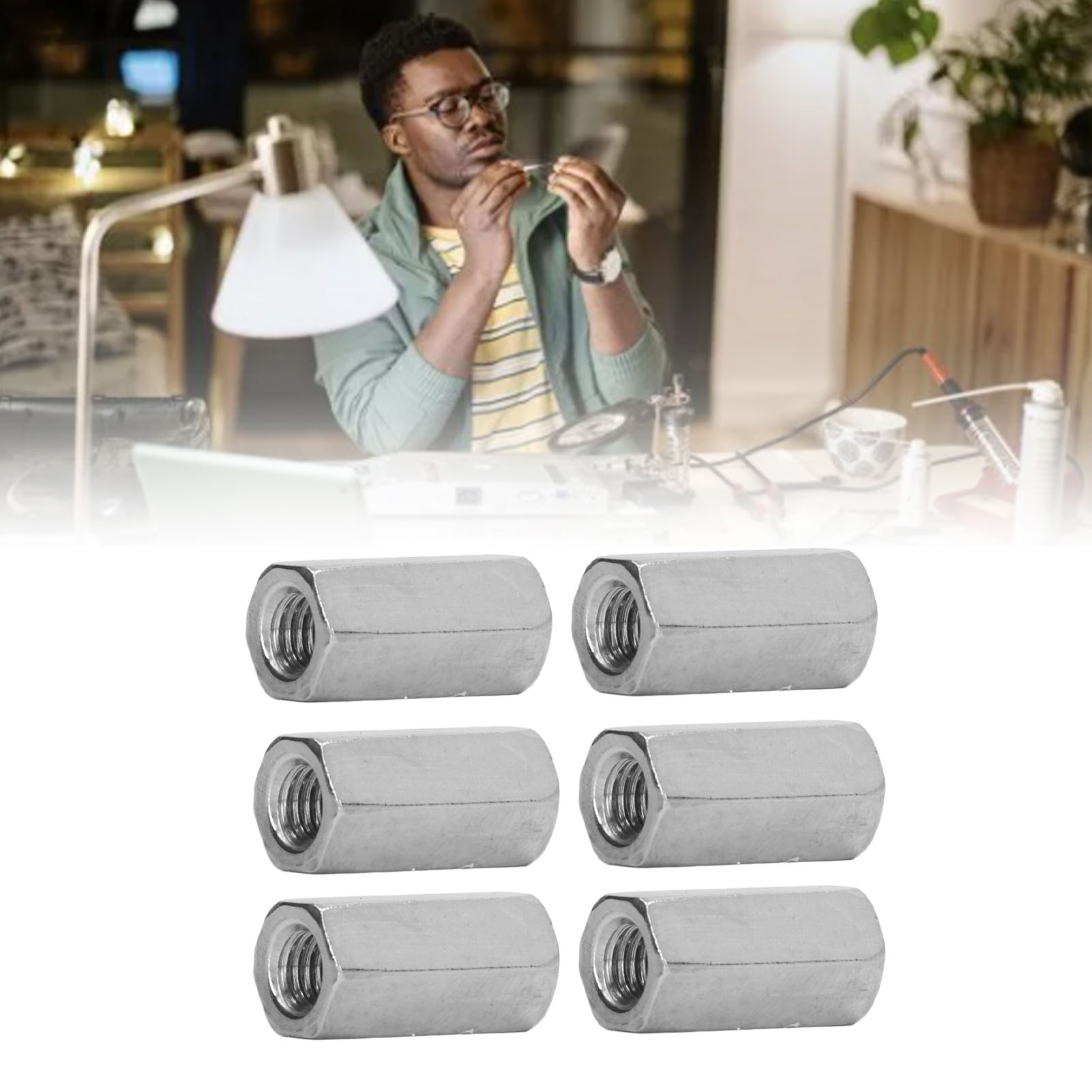 Sechskant-verbindungsmutter M61.0-10-l20mm Aus Edelstahl 304