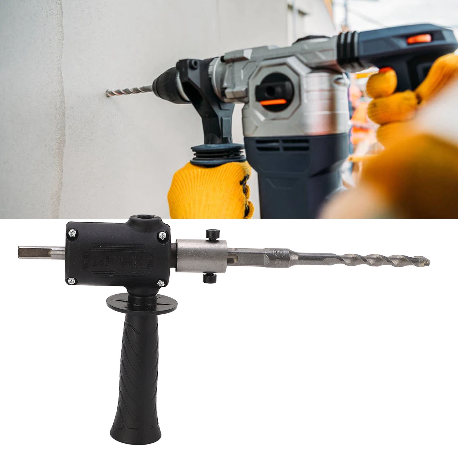 Adapter Für Elektrische Bohrmaschine Zu Schlagbohrmaschine + Elektrowerkzeugzubehör (4 Bits)