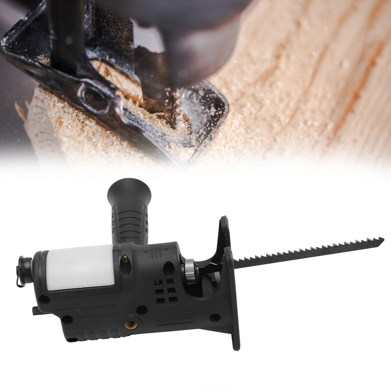 Verbesserte Schwarze Version Mit Elektrischem Bohrmaschinen-säge-adapterkopf, Säbelsäge Und Ölkannen-design.