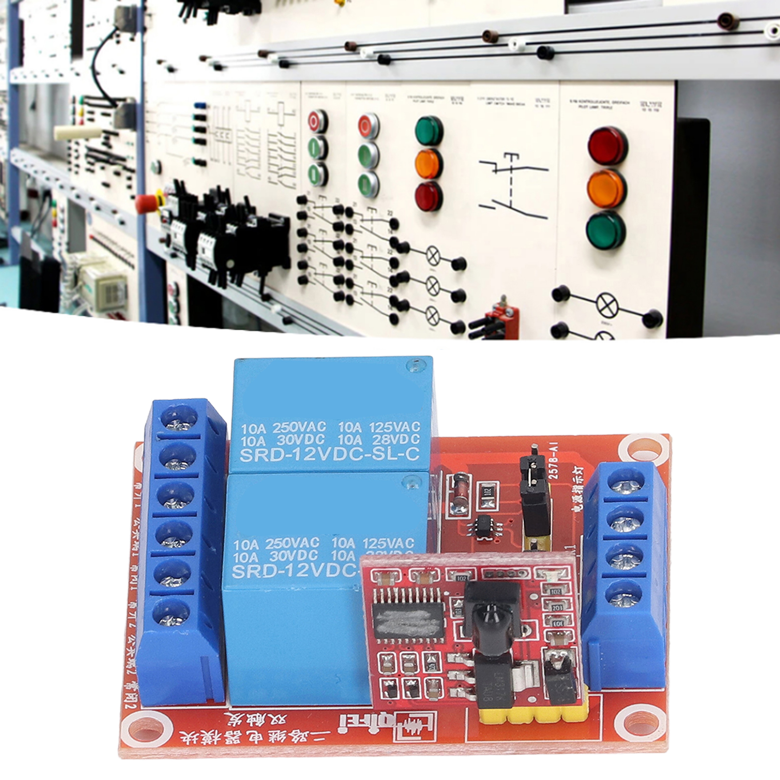 Multifunktionales 2-kanal-infrarot-relaismodul, Bidirektionale High/low-triggerung, 12 V