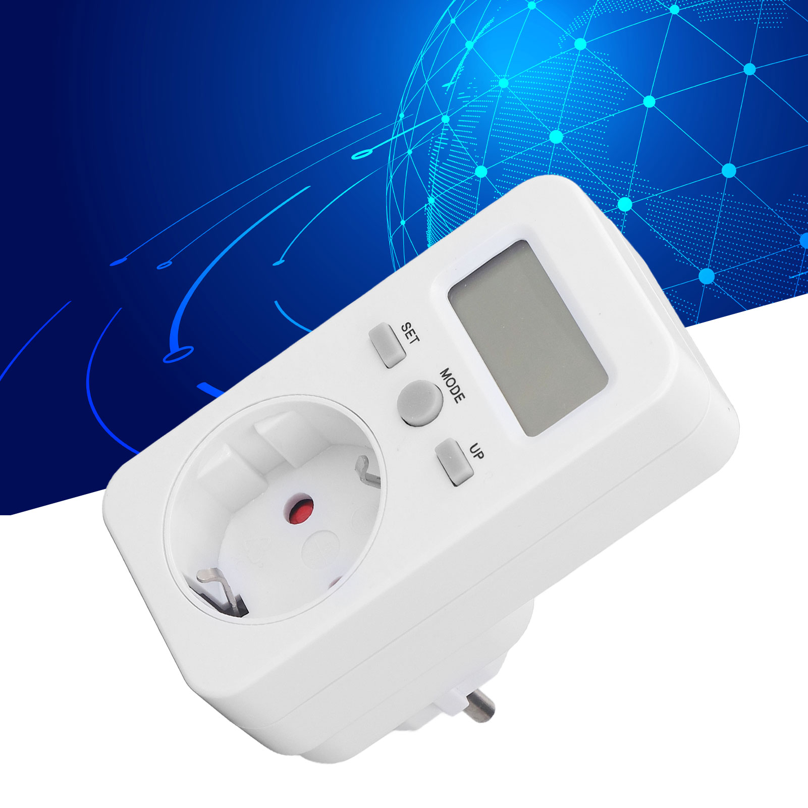 Stromzähler Gemäß Europäischen Normen, Lcd-digitalanzeige, Hochleitfähiger Haushaltsenergiezähler, Elektronisches Abrechnungsgerät, 230 V (europäischer Standard).