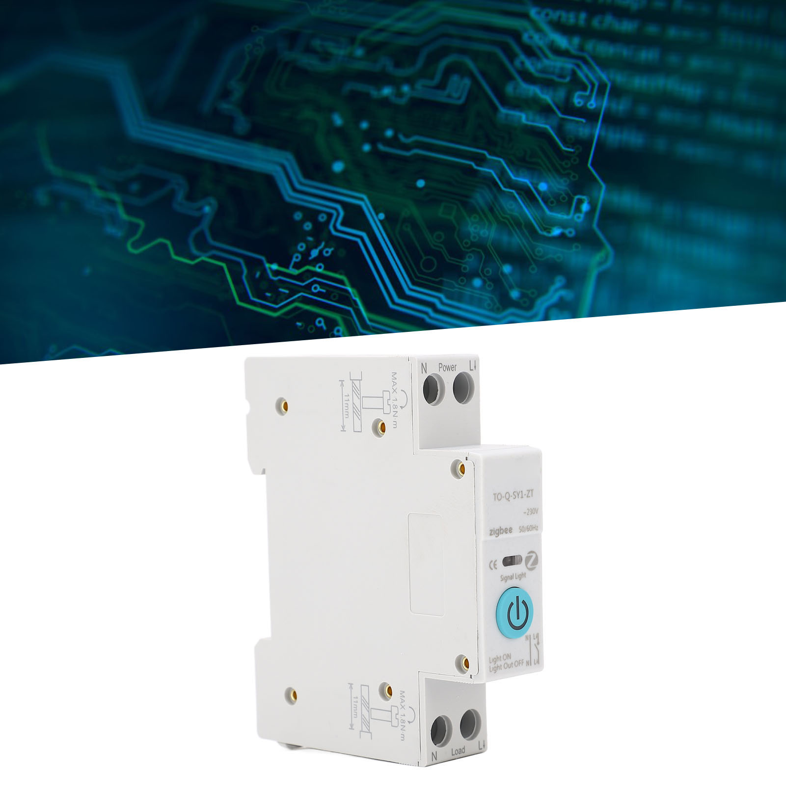 Tongou Zigbee Smart-leistungsschalter Mit Drahtloser Fernsteuerung Per Mobiltelefon (90-240v 63a)
