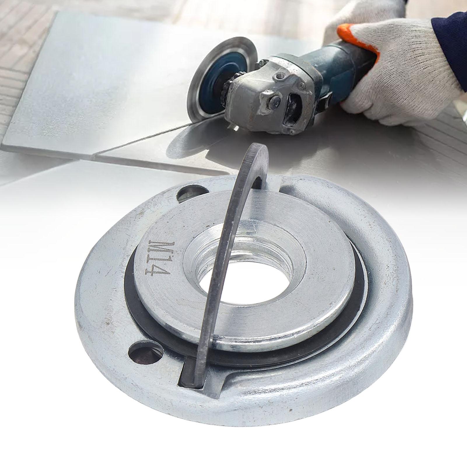 Verzinkte M14-druckplatte Für Winkelschleifer, 45 Mm Selbstsichernde Druckplatte Für Elektrische Winkelschleifer