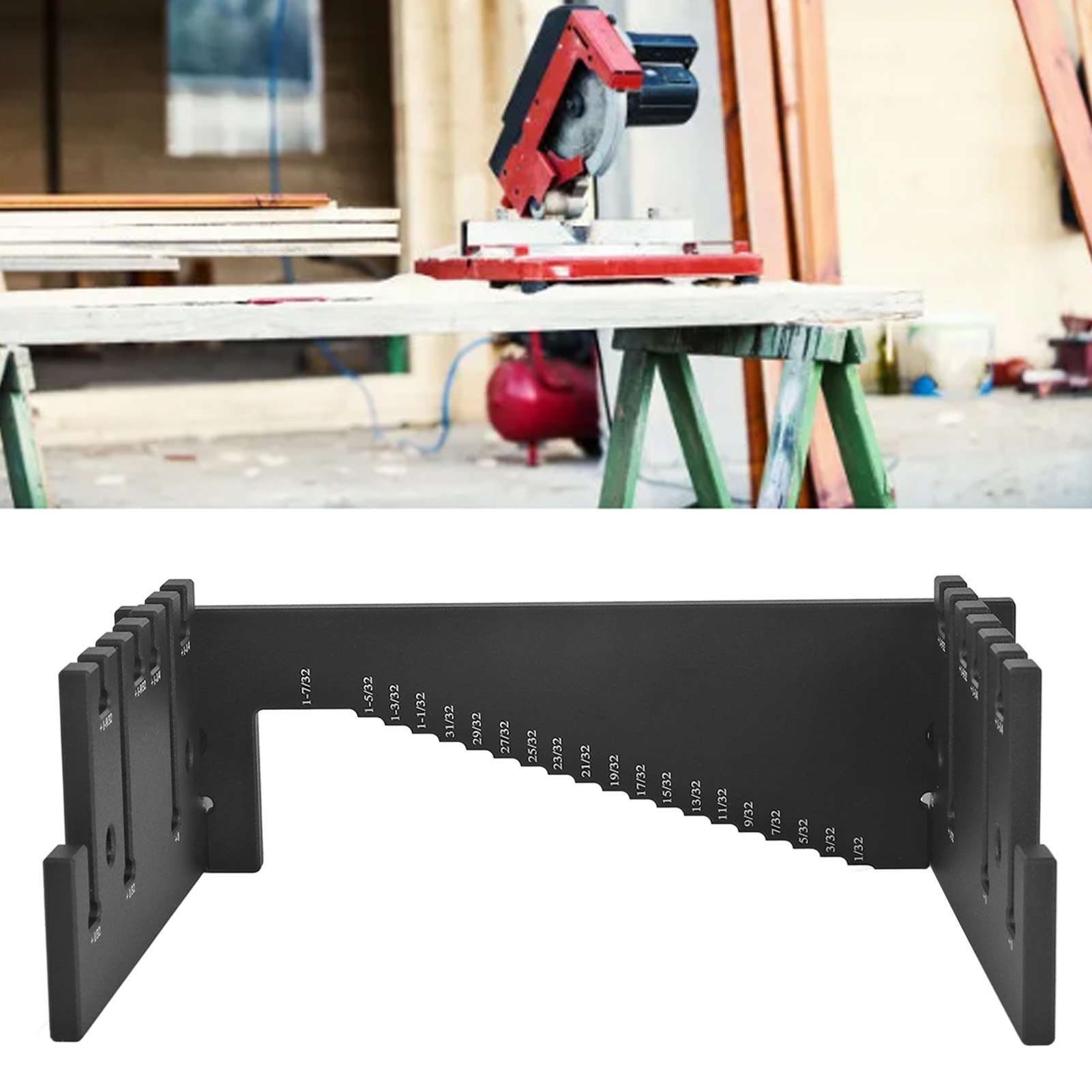 Höhenmesser Zur Messung Der Schnitttiefe Von Elektrischen Kreissägen, Graviermaschinen, Trimmmaschinen Und Umgekehrten Schneidköpfen (metrische/imperiale Einheiten). Wu Xin Tools (imperiale Einheiten)