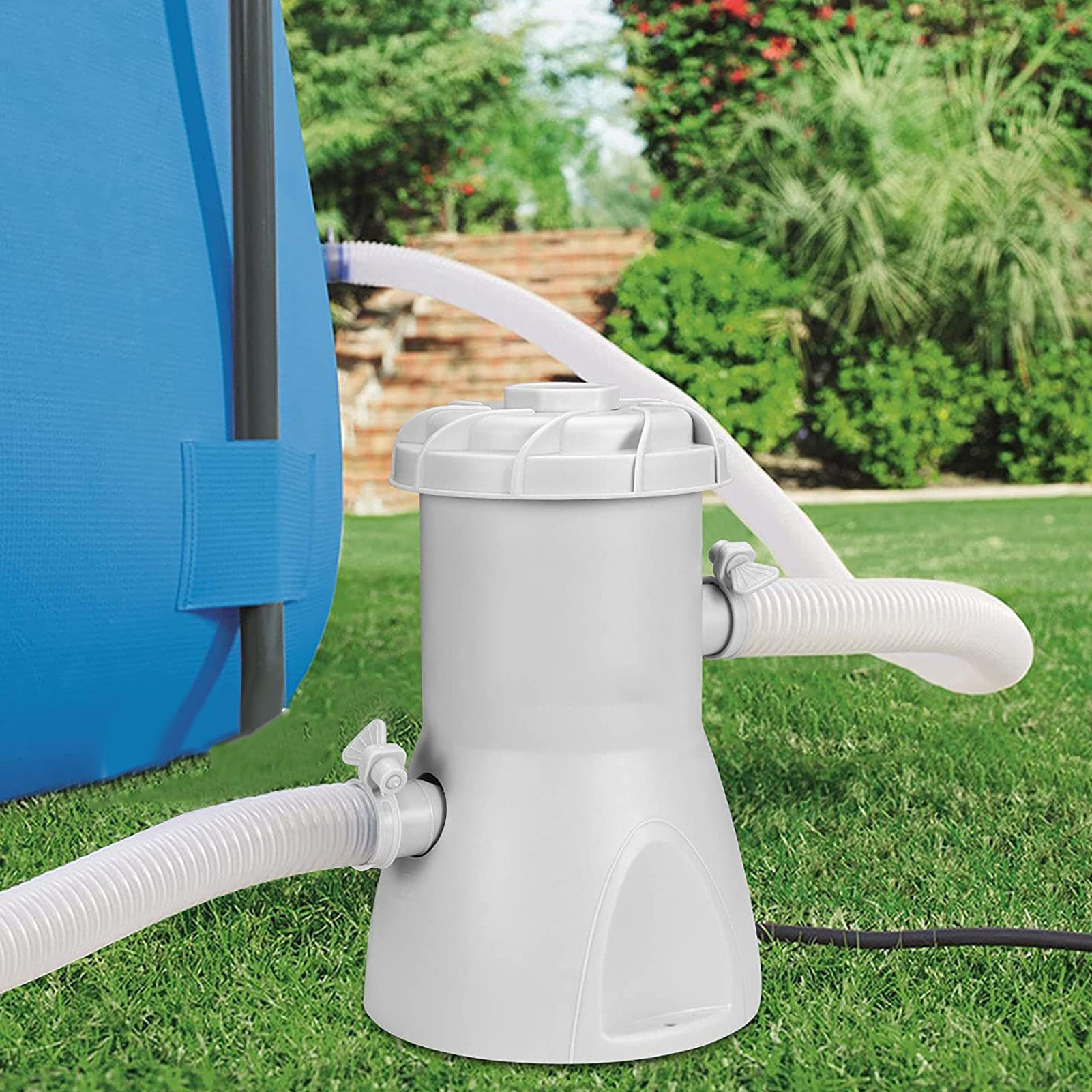Hs-8660 30-w-filterpumpe Für Aufstellpools – Einfaches Design, Filtert Verunreinigungen. Europäischer Standard 220–240 V.