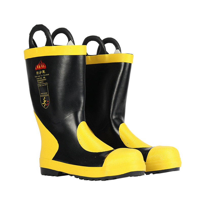 Hohe Rettungsstiefel, Feuerwehrstiefel, Brandschutzstiefel, Rutschfeste Gummistiefel Für Feuerwehrleute, Größe 42.