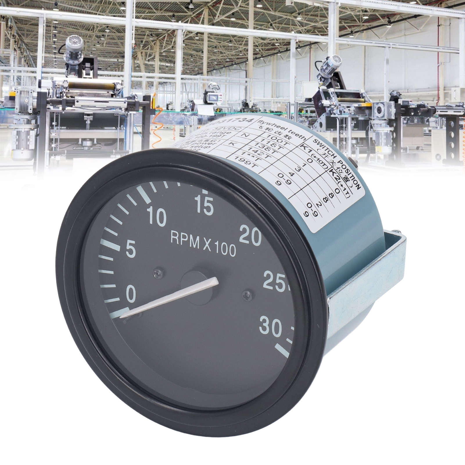 3031734 Digitaler Drehzahlmesser Für Generator-instrumentenkästen, 10–32 V Dc Öldruckanzeige, Digitaltimer, 0–3000 U/min