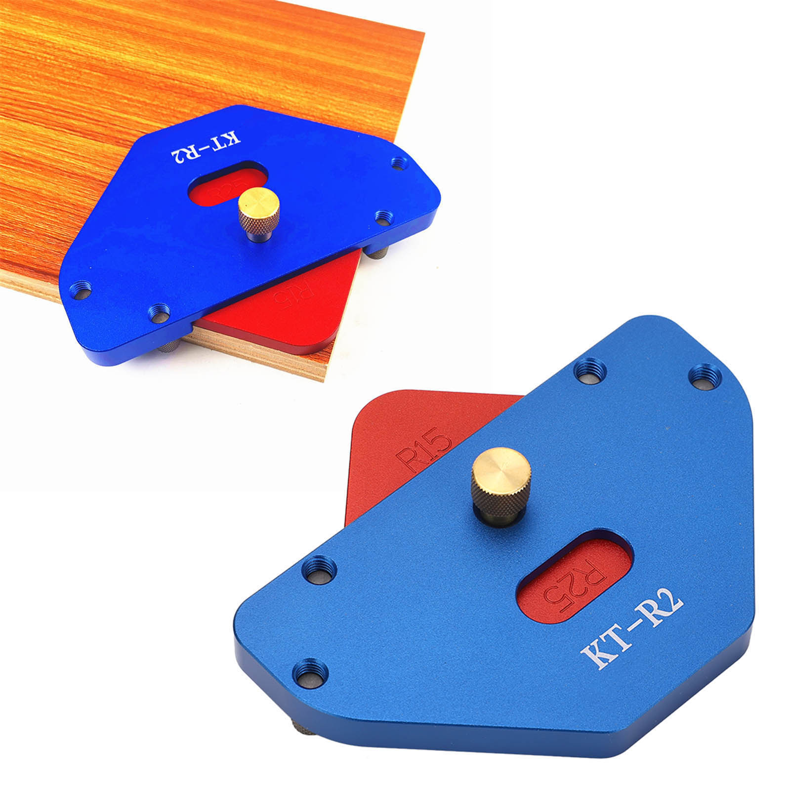 8-in-1-bogenpositioniervorrichtung Für Die Holzbearbeitung, Aluminiumlegierung, Kantenschneidwerkzeug, Radius-schablonenform Kt-r2