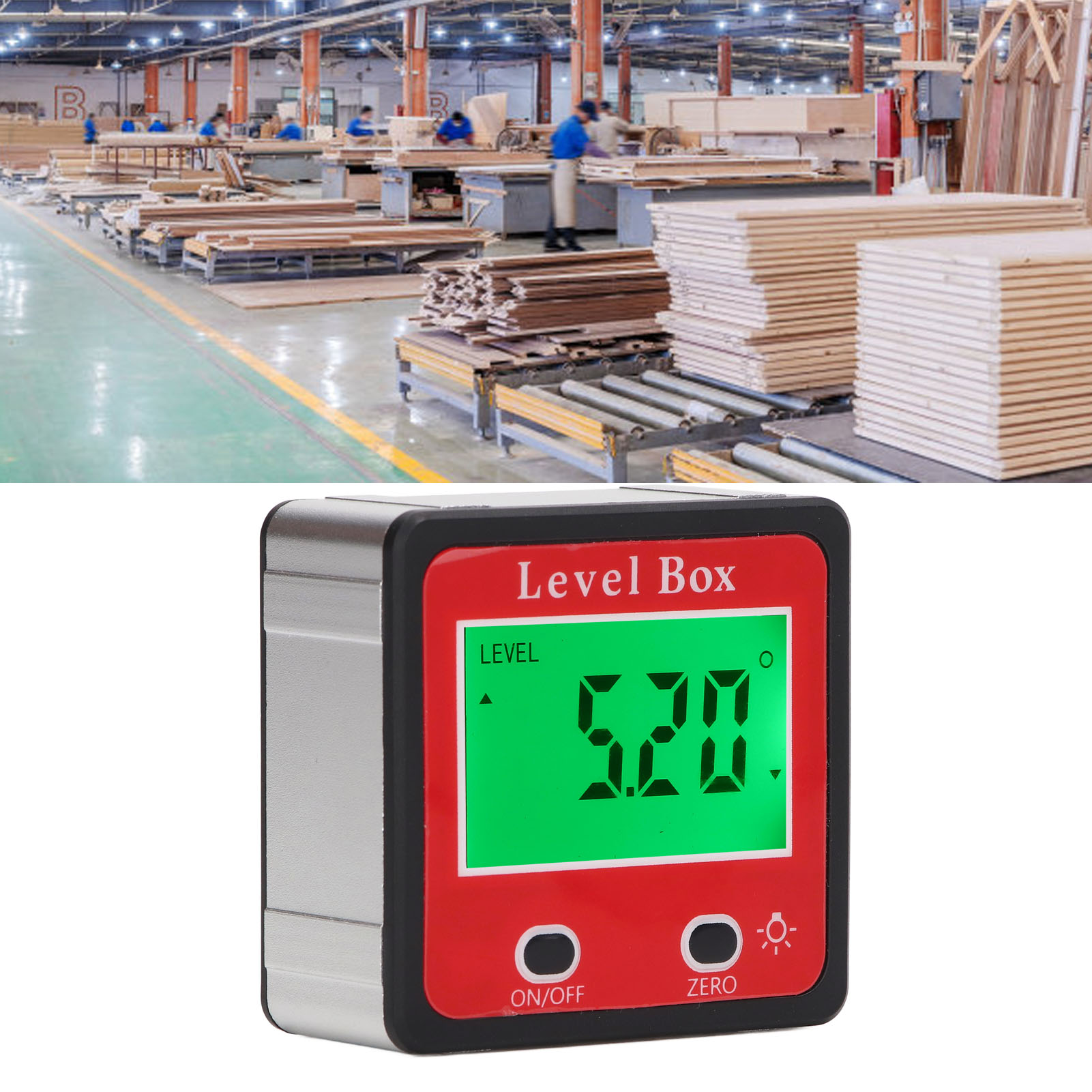 Winkelmesser, Digitales Winkelmessgerät Mit Lcd-anzeige, Winkelmesser, Neigungsmesser, Rechtwinkliger Kegel, Geneigte Box