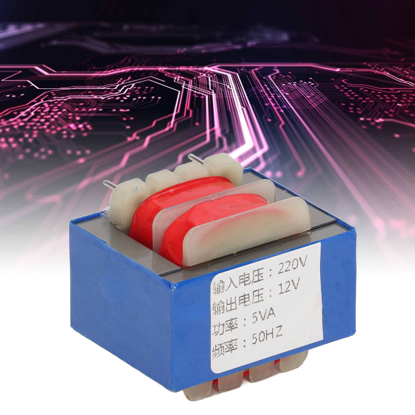 Isolierter 5-poliger Leistungstransformator, Mehrspannungsbetrieb, 5 W, 220 V Bis 12 V.