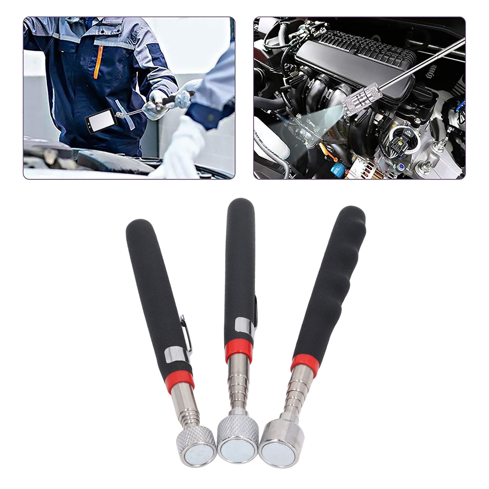 Set Aus 3 Magnetischen Hebezeugen Mit Einziehbaren Magnetstäben (10 Lb, 15 Lb Und 20 Lb) - Ein Tolles Geschenk Für Männer.