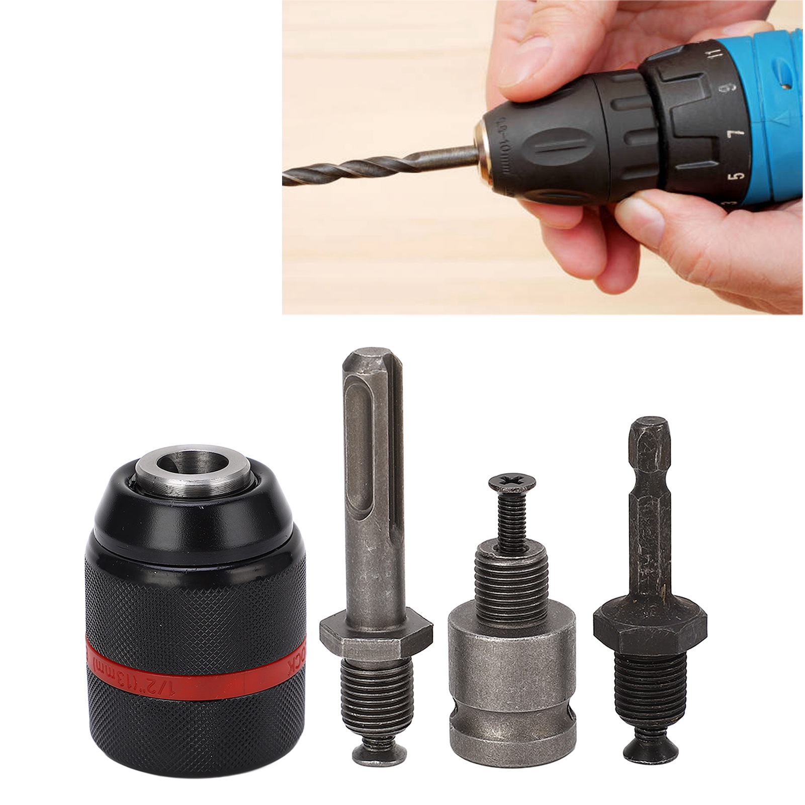 1/2"-selbstspannbohrfutter-set – Zylinderfutter